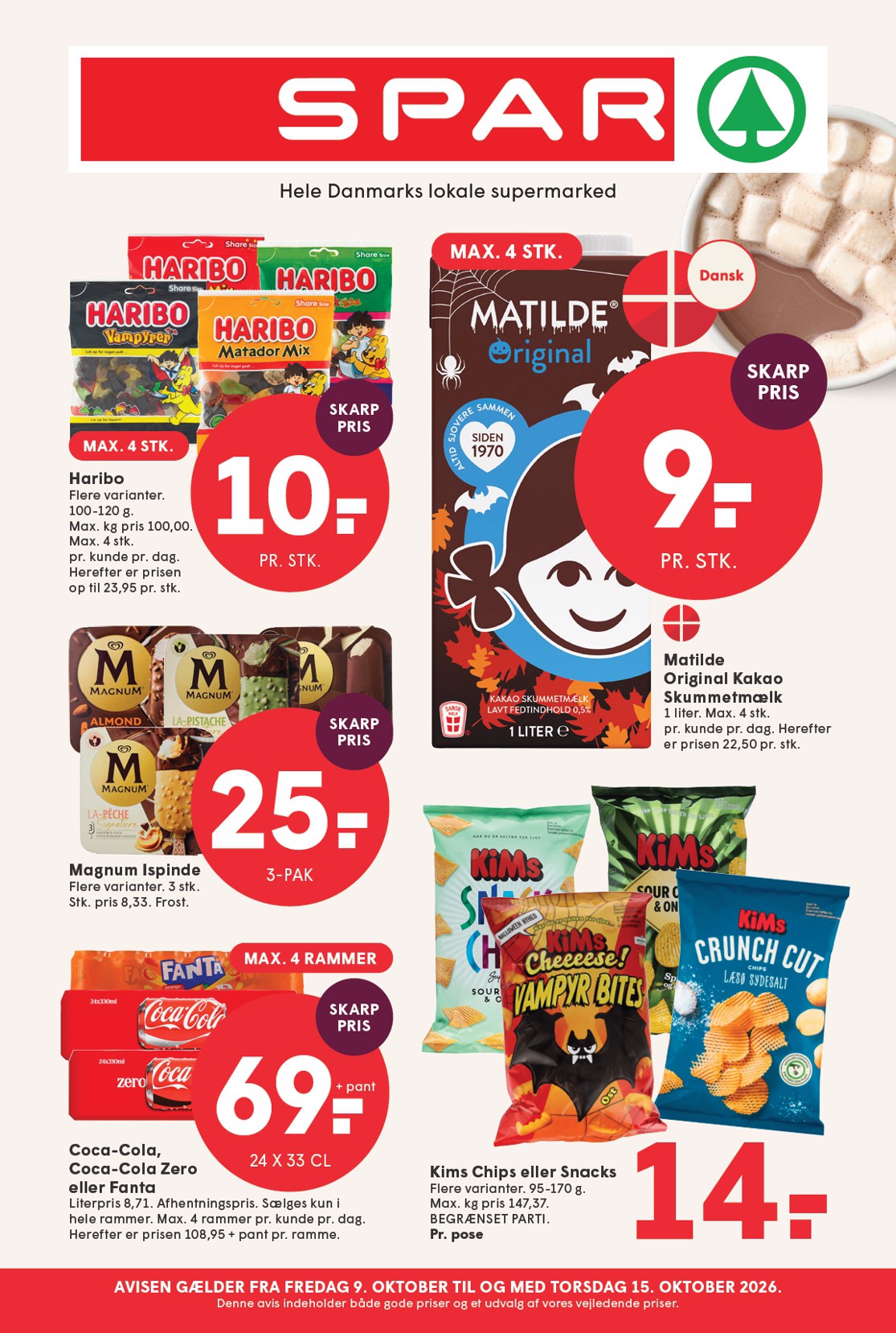 spar - Spar tilbudsavis for næste uge fra fredag, 09.10.2026 til torsdag, 15.10.2026 - page: 1