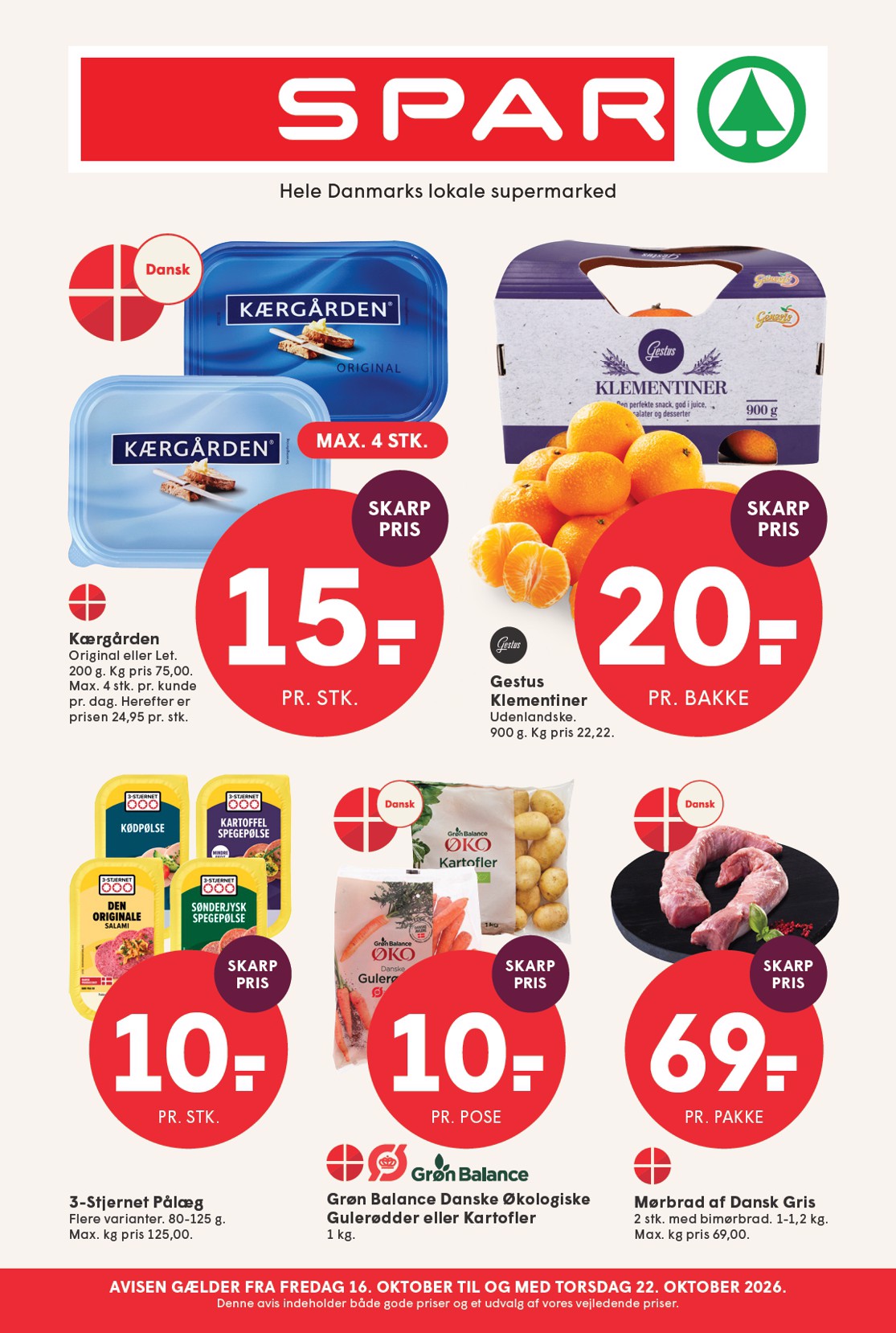 spar - Spar tilbudsavis for næste uge fra fredag, 16.10.2026 til torsdag, 22.10.2026