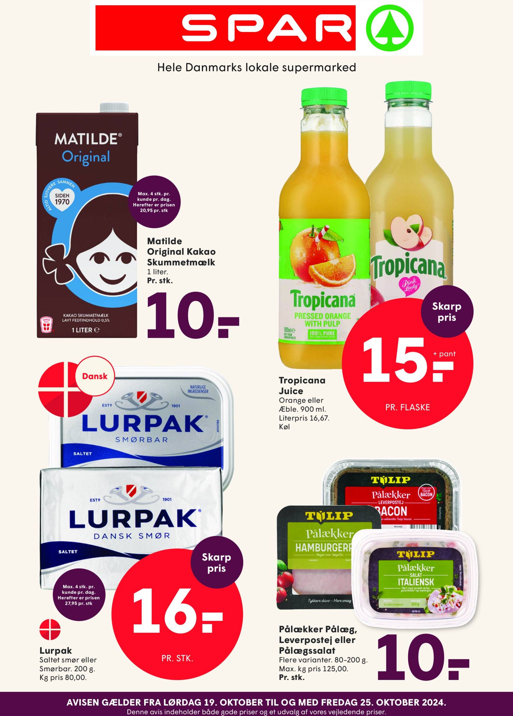 spar - Spar tilbudsavis gyldig fra 19.10. - 25.10. - page: 1