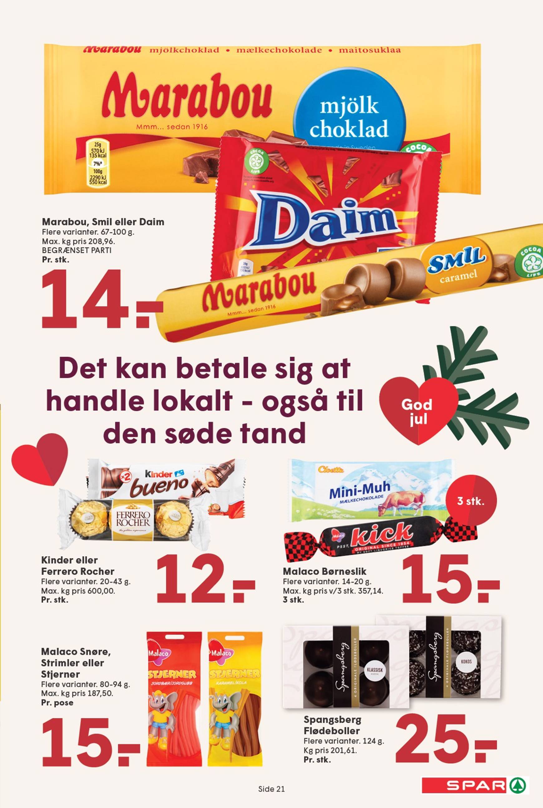 spar - Spar tilbudsavis gyldig fra 23.11. - 29.11. - page: 21