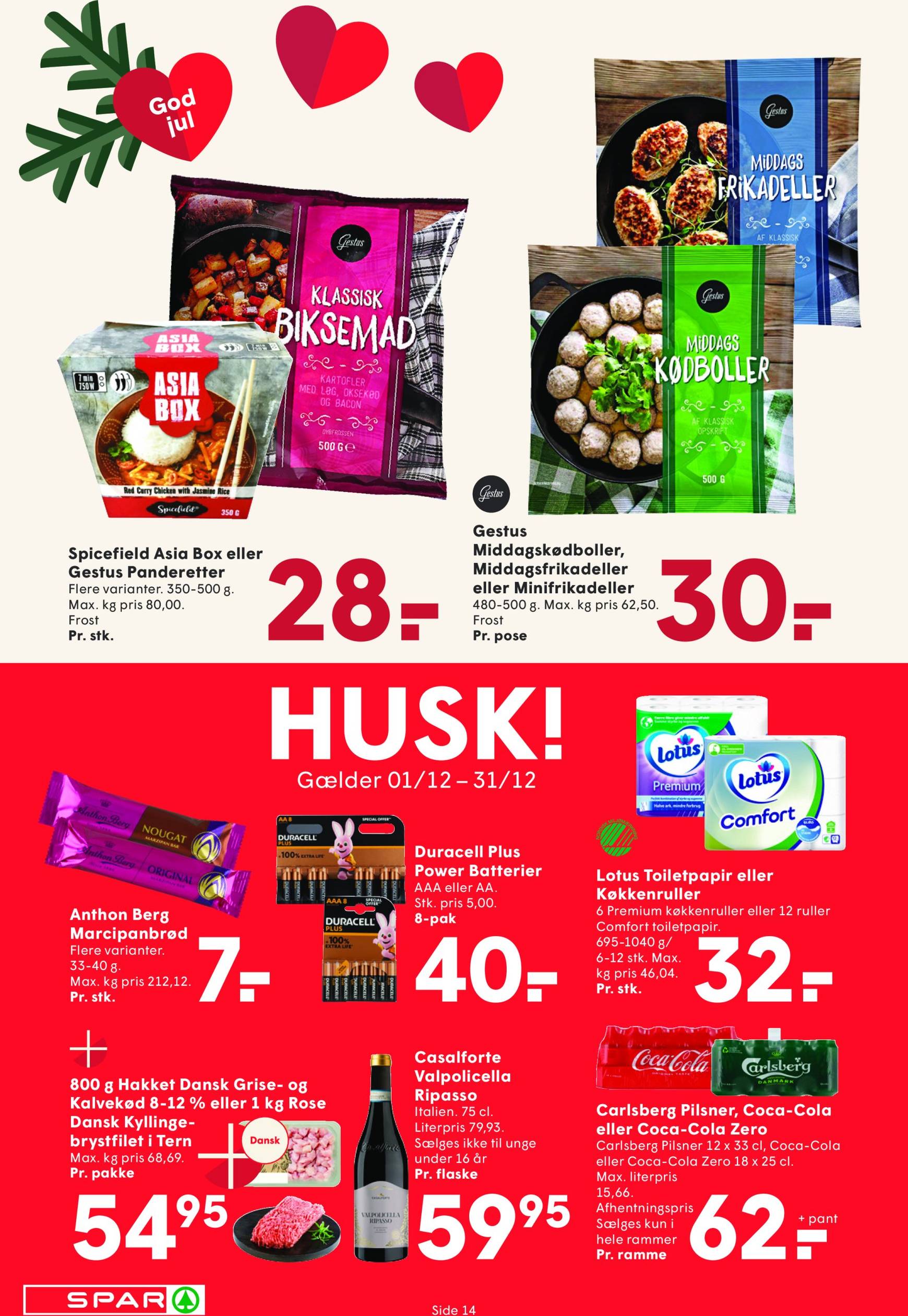 spar - Spar tilbudsavis gyldig fra 07.12. - 13.12. - page: 14