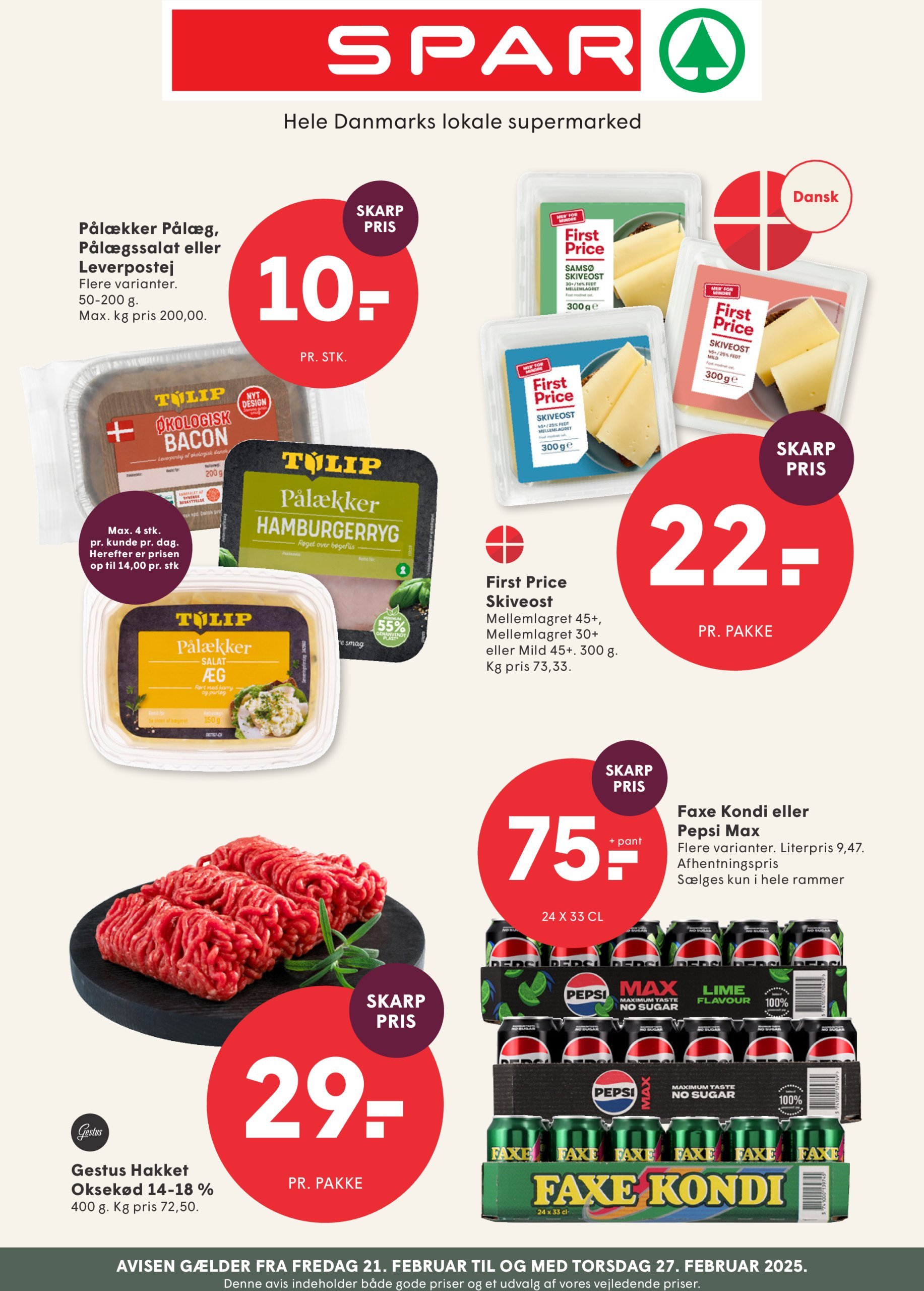 spar - Spar tilbudsavis gyldig fra 21.02. - 27.02. - page: 1