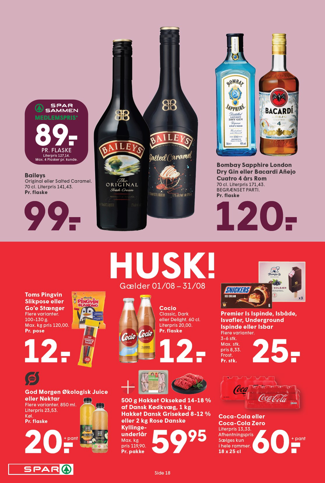 spar - Spar tilbudsavis gyldig fra 08.08. til 14.08. - page: 18
