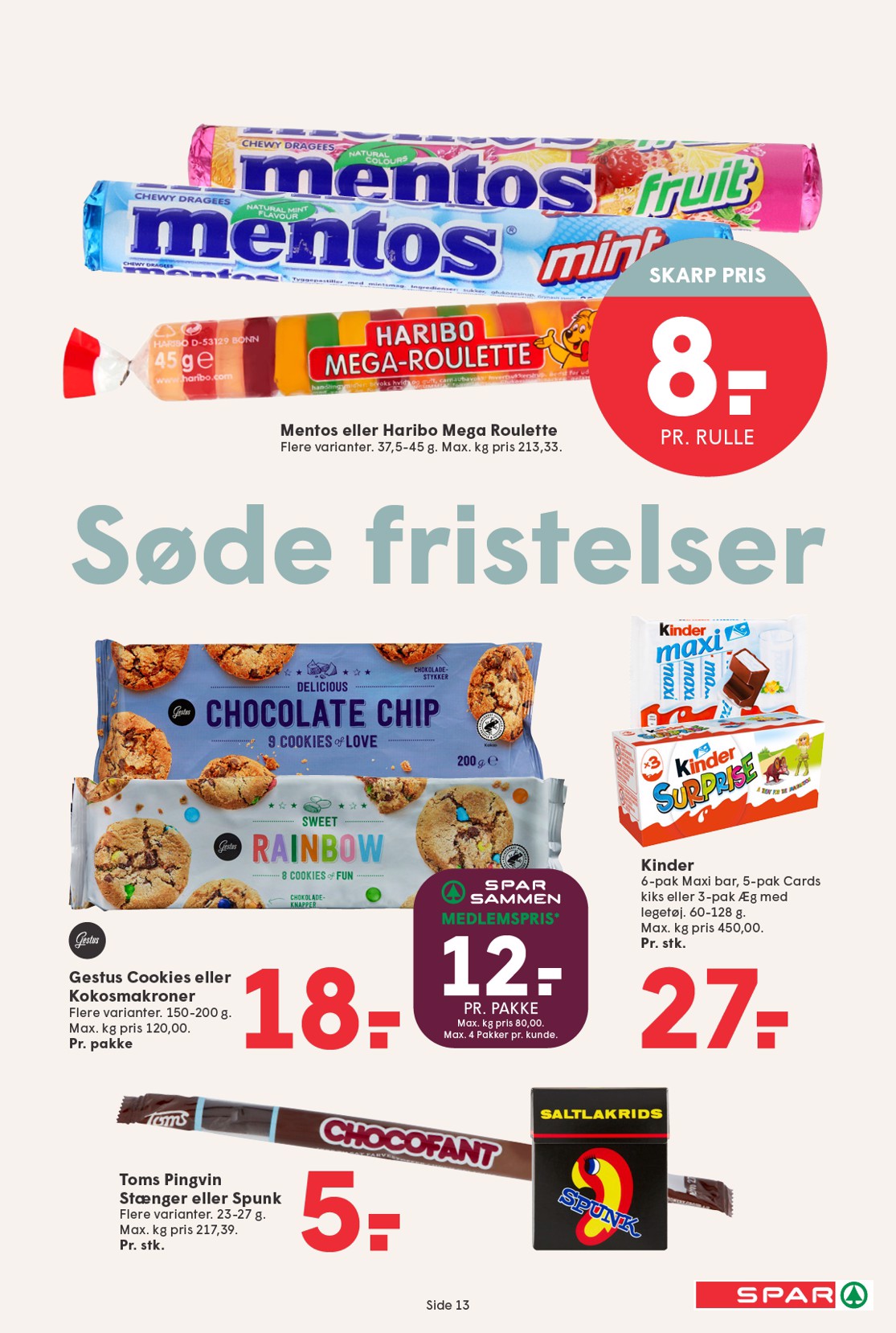 spar - Spar tilbudsavis gyldig fra 08.08. til 14.08. - page: 13