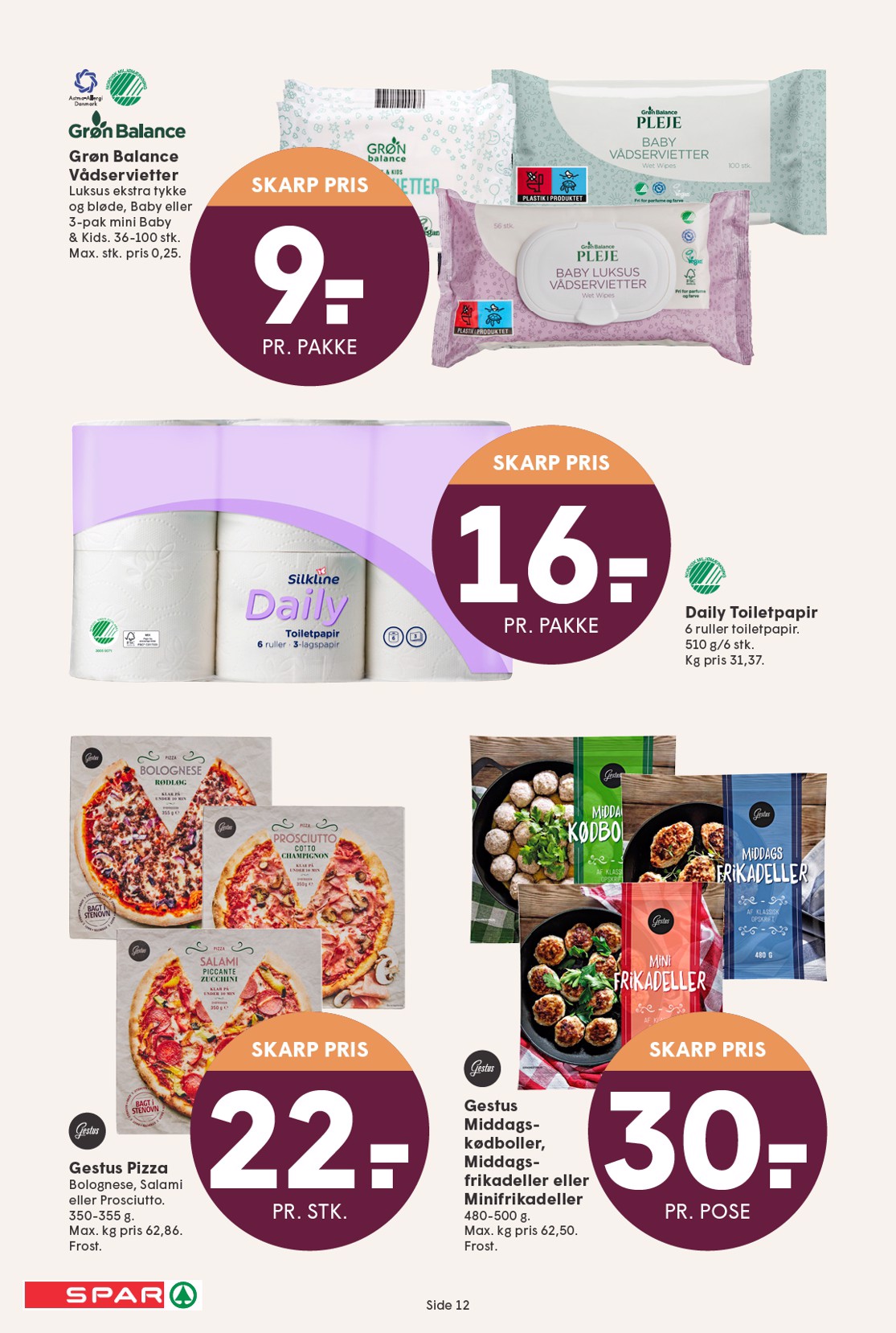 spar - Spar tilbudsavis gyldig fra 29.08. til 04.09. - page: 12