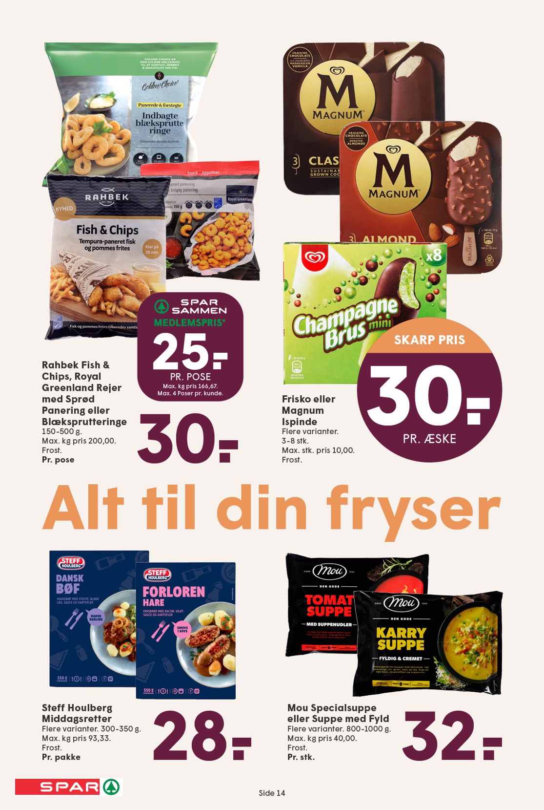 spar - Spar tilbudsavis gyldig fra 29.08. til 04.09. - page: 14