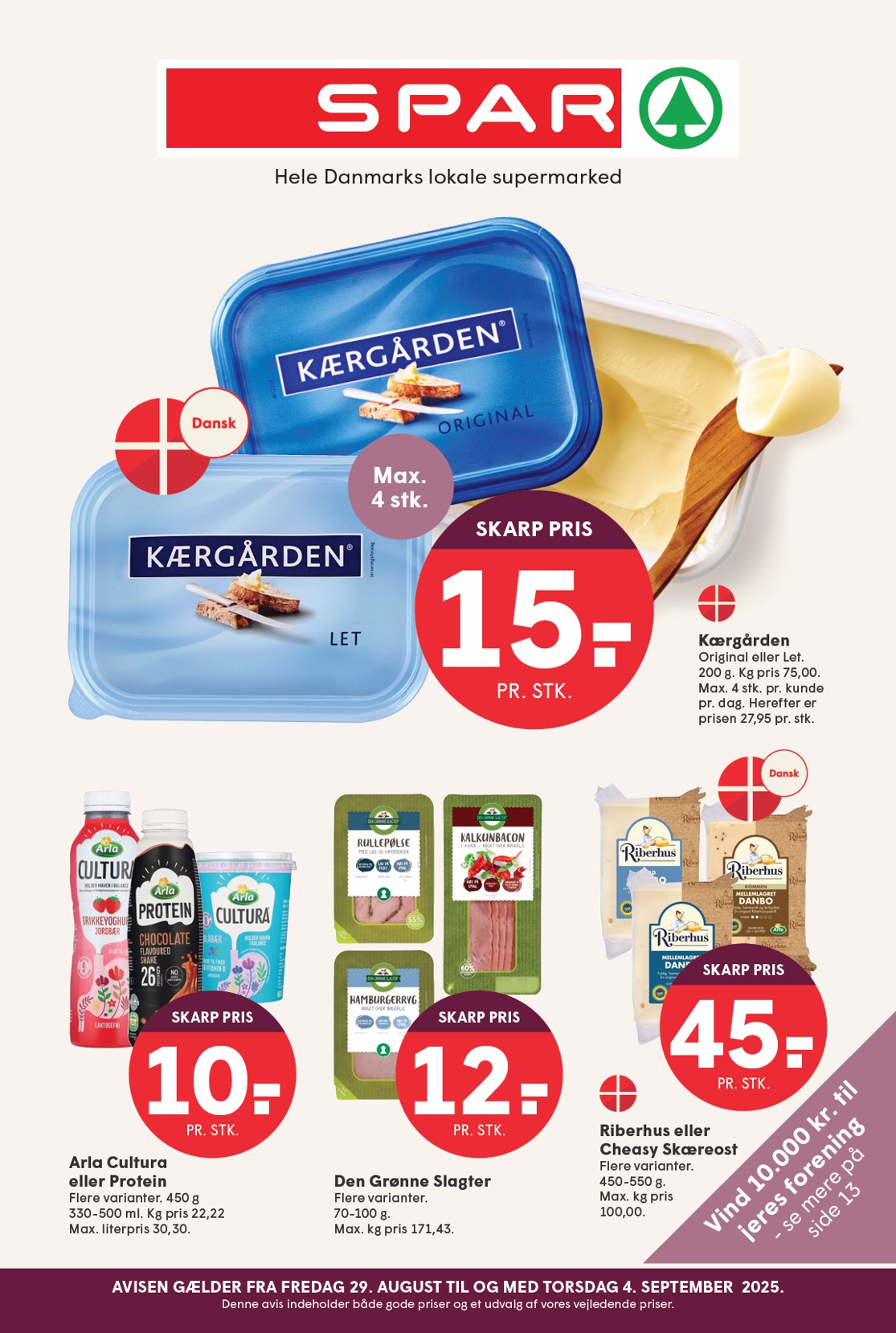 spar - Spar tilbudsavis gyldig fra 29.08. til 04.09. - page: 1