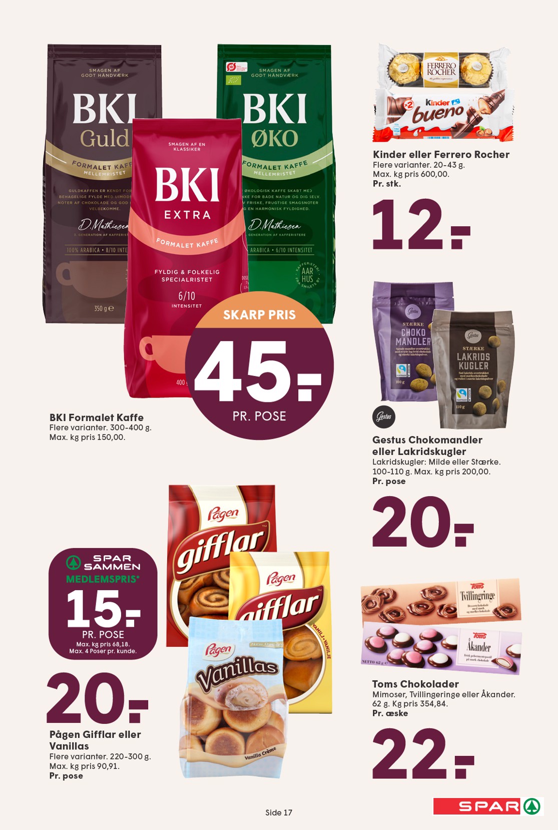 spar - Spar tilbudsavis gyldig fra 29.08. til 04.09. - page: 17