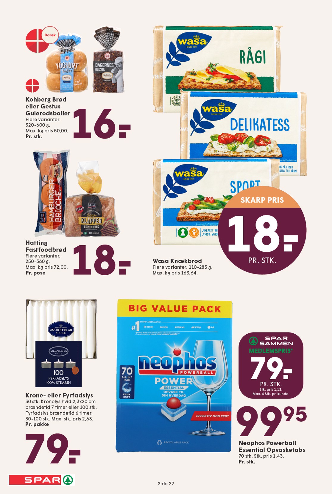 spar - Spar tilbudsavis gyldig fra 29.08. til 04.09. - page: 22