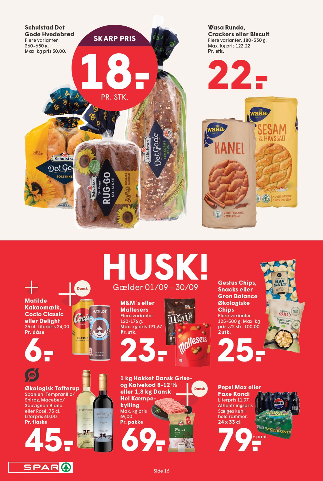 spar - Spar tilbudsavis gyldig fra 12.09. til 18.09. - page: 16