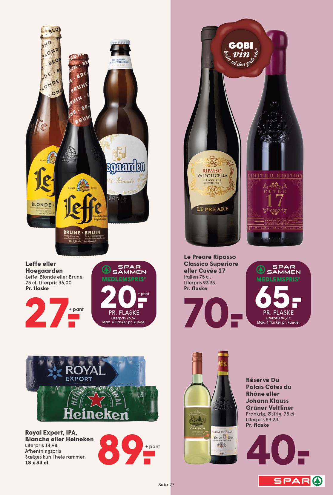 spar - Spar tilbudsavis gyldig fra 19.09. til 25.09. - page: 27