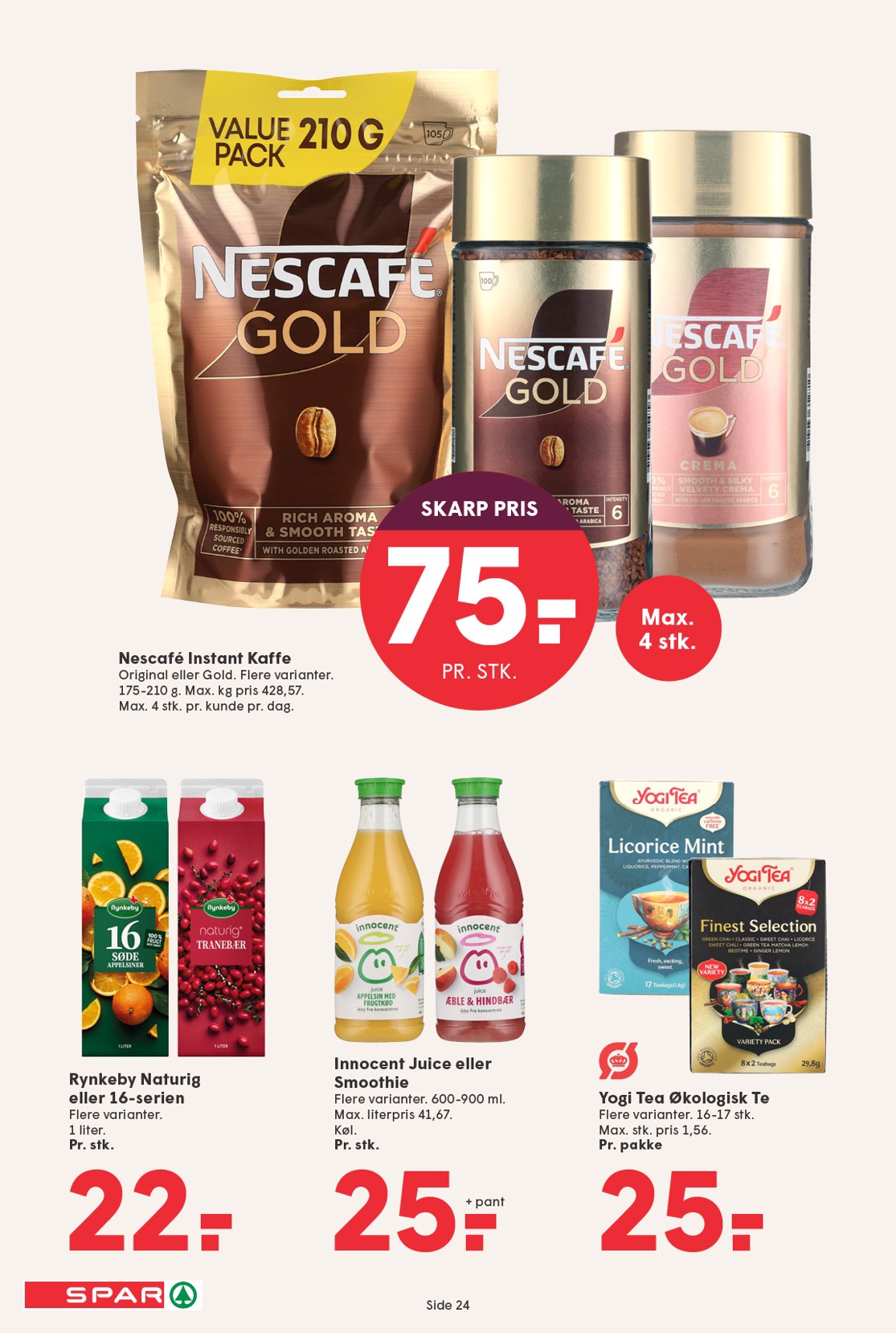 spar - Spar tilbudsavis gyldig fra 19.09. til 25.09. - page: 24