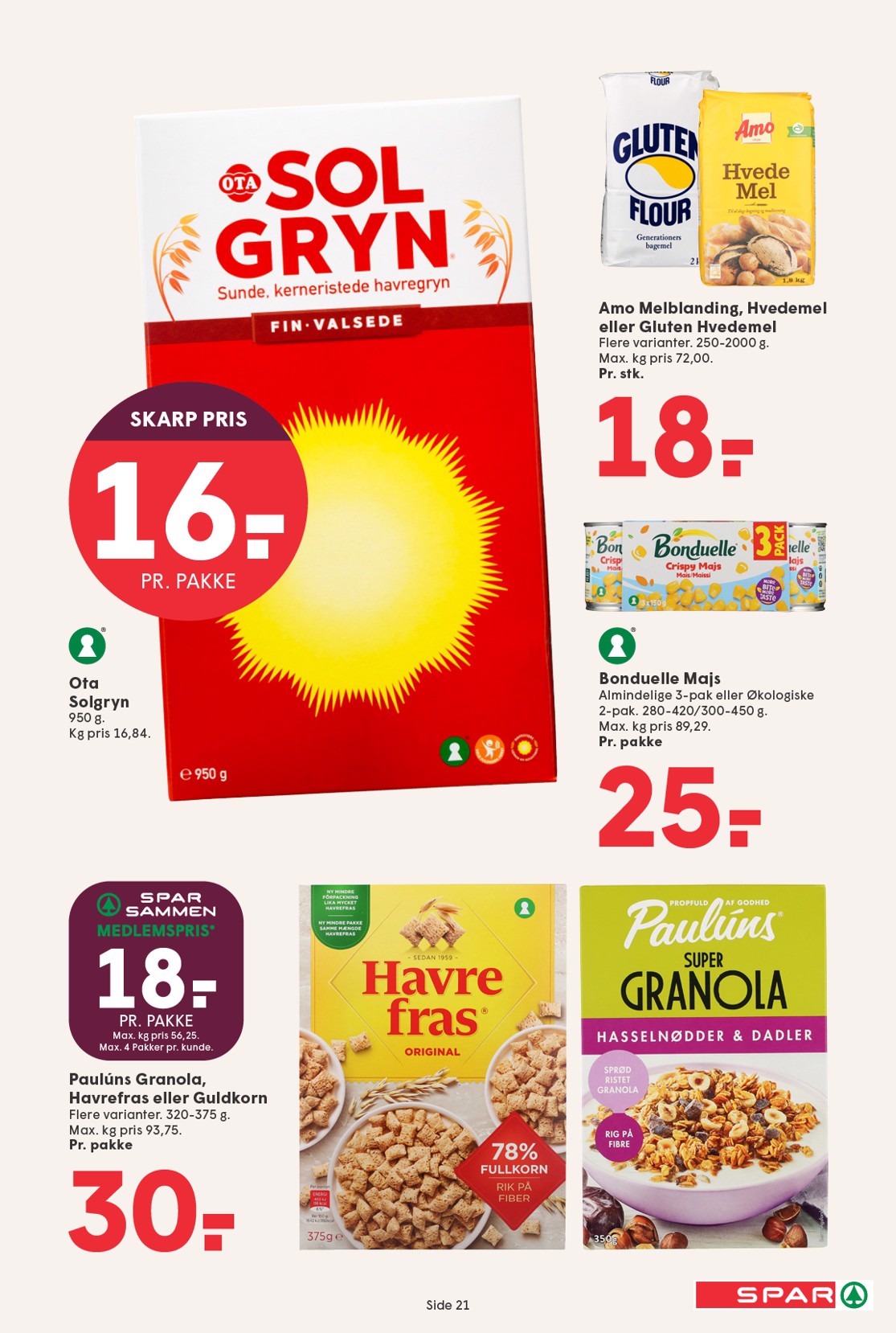 spar - Spar tilbudsavis gyldig fra 19.09. til 25.09. - page: 21