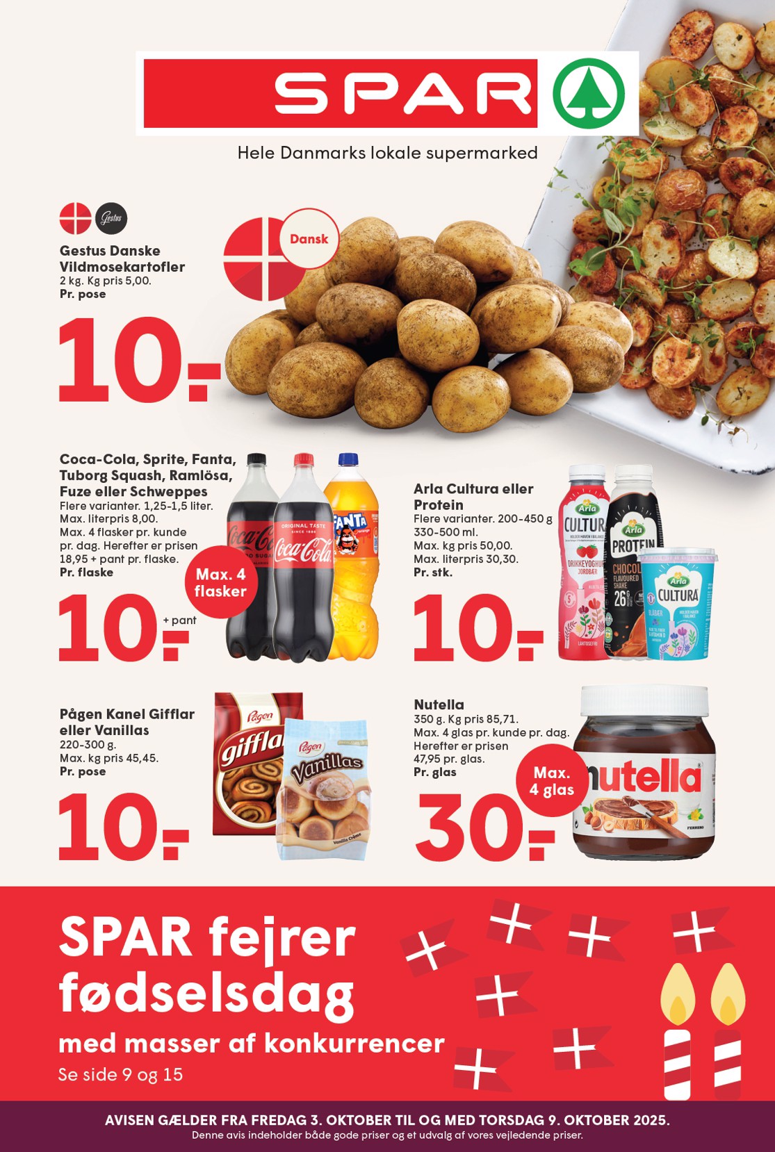 spar - Spar tilbudsavis gyldig fra 03.10. til 09.10. - page: 1