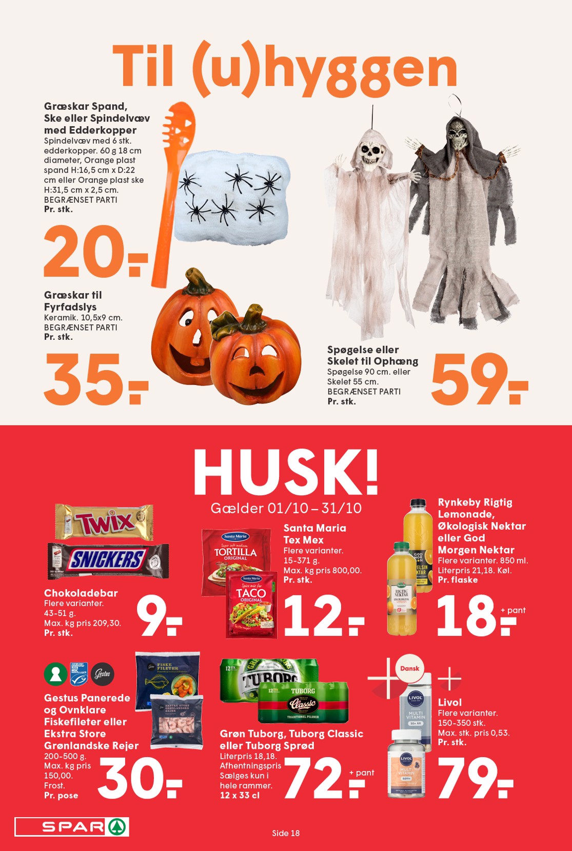 spar - Spar tilbudsavis gyldig fra 10.10. til 16.10. - page: 18