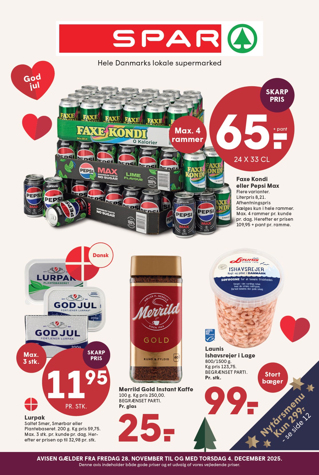 spar - Spar tilbudsavis gyldig fra 28.11. til 04.12. - page: 1