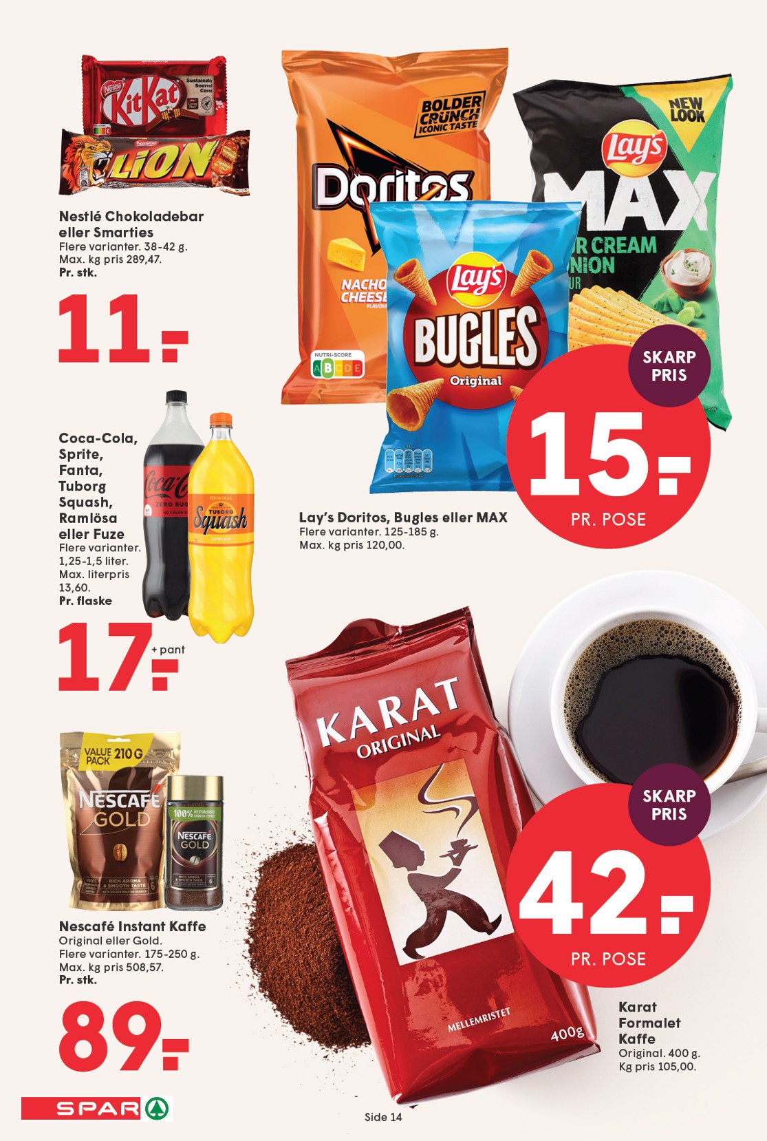 spar - Spar tilbudsavis gyldig fra 09.01. til 15.01. - page: 14