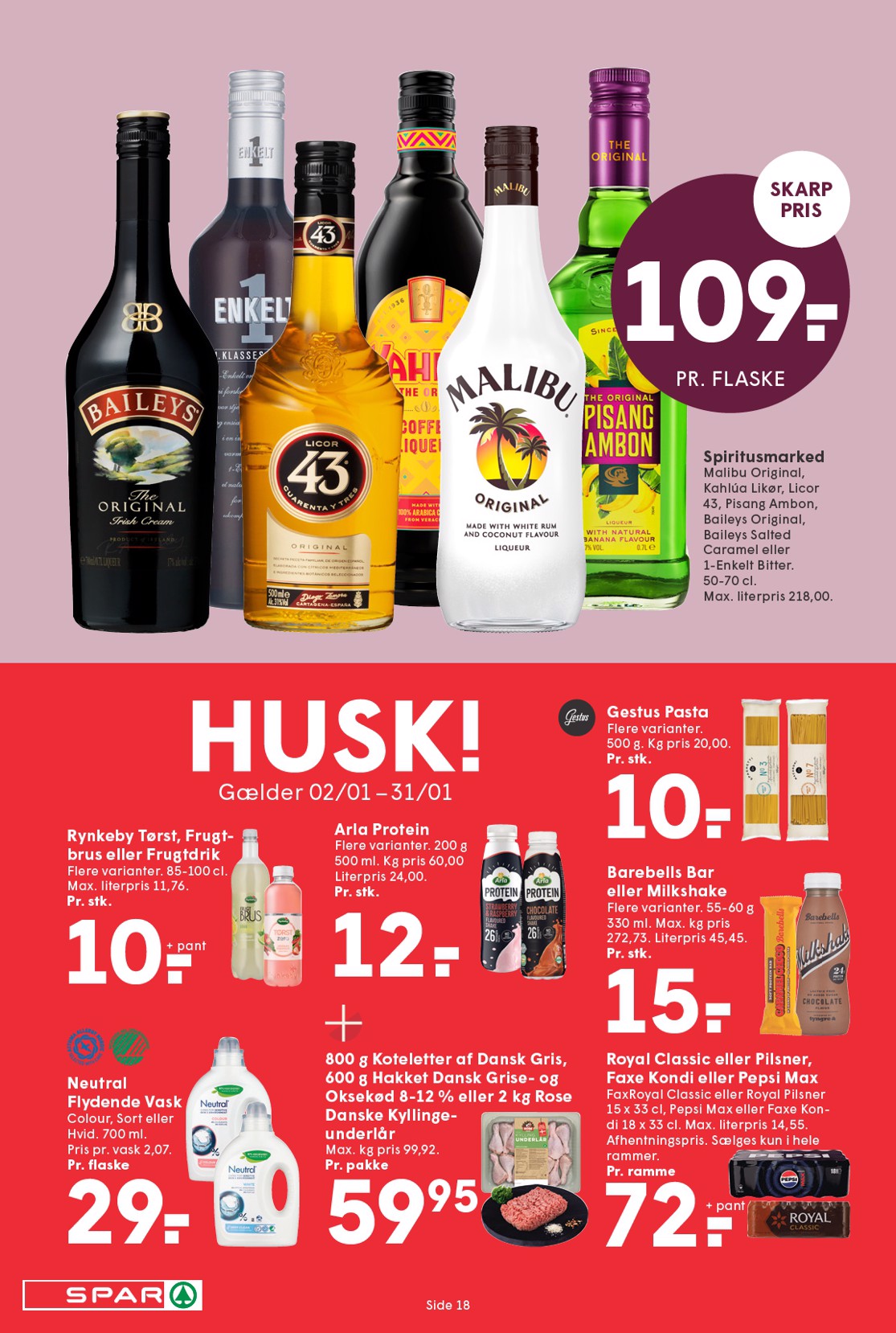 spar - Spar tilbudsavis gyldig fra 16.01. til 22.01. - page: 18