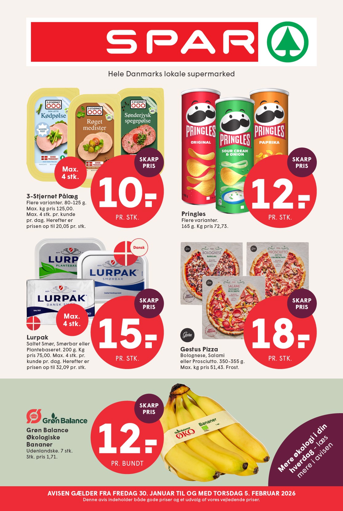spar - Spar tilbudsavis gyldig fra 30.01. til 05.02. - page: 1
