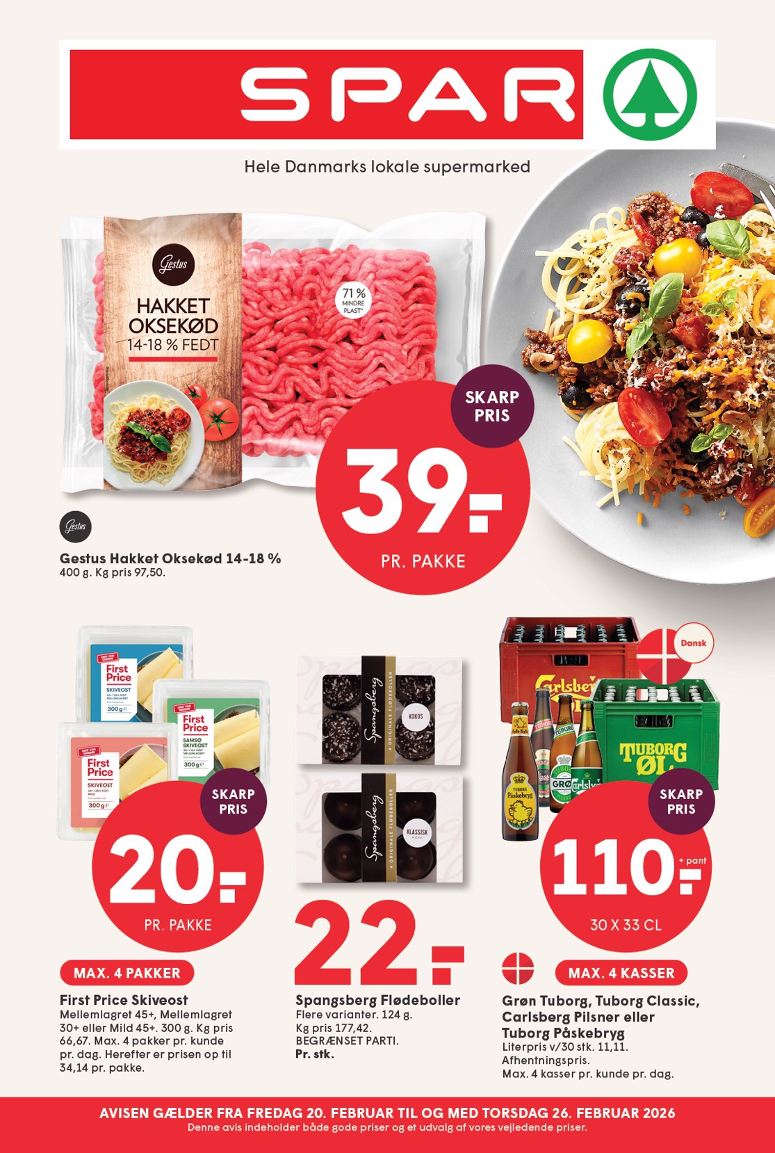 spar - Spar tilbudsavis gyldig fra 20.02.2026 til 26.02.2026 - page: 1