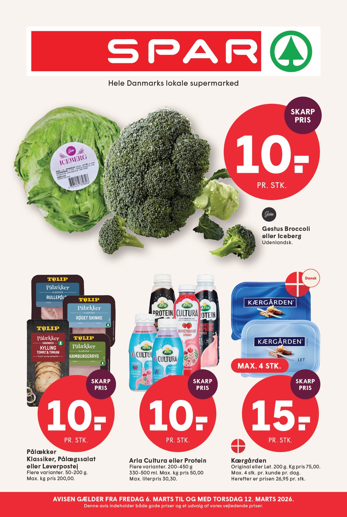 spar - Spar tilbudsavis gyldig fra 06.03.2026 til 12.03.2026 - page: 1