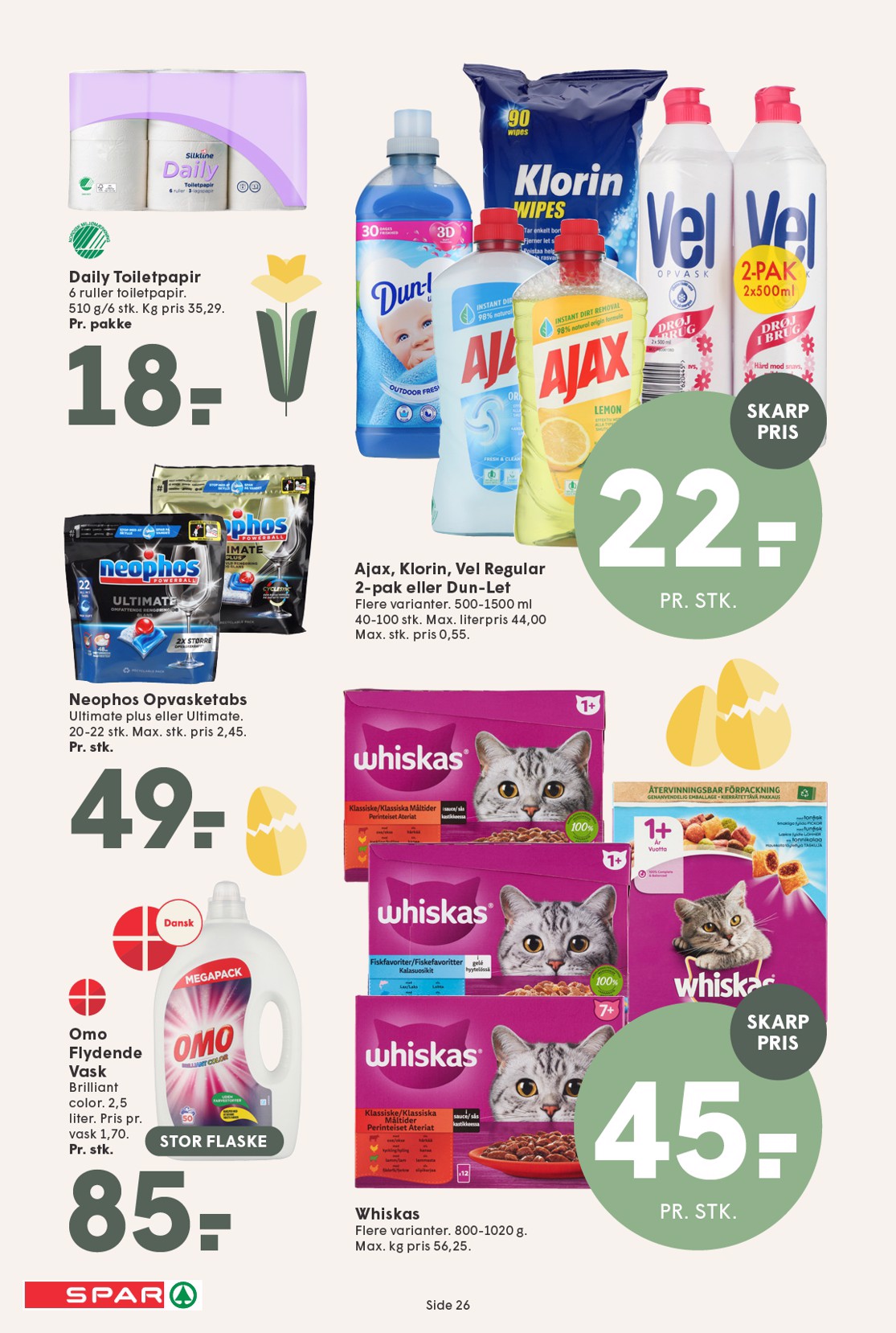 spar - Spar tilbudsavis gyldig fra 27.03.2026 til 04.04.2026 - page: 26