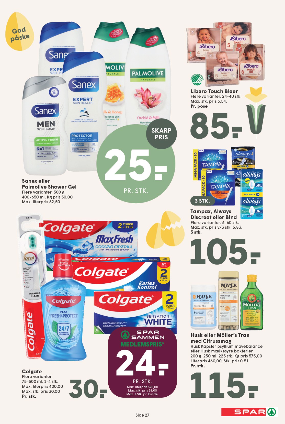 spar - Spar tilbudsavis gyldig fra 27.03.2026 til 04.04.2026 - page: 27