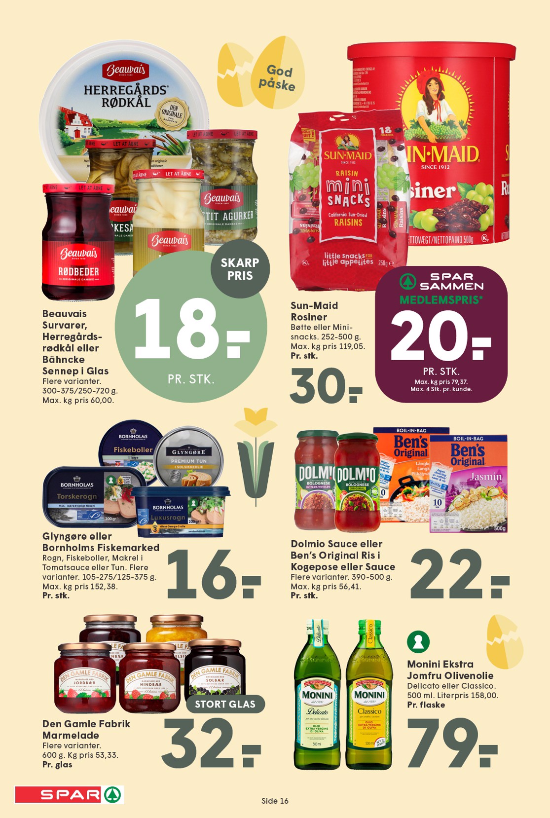 spar - Spar tilbudsavis gyldig fra 27.03.2026 til 04.04.2026 - page: 16