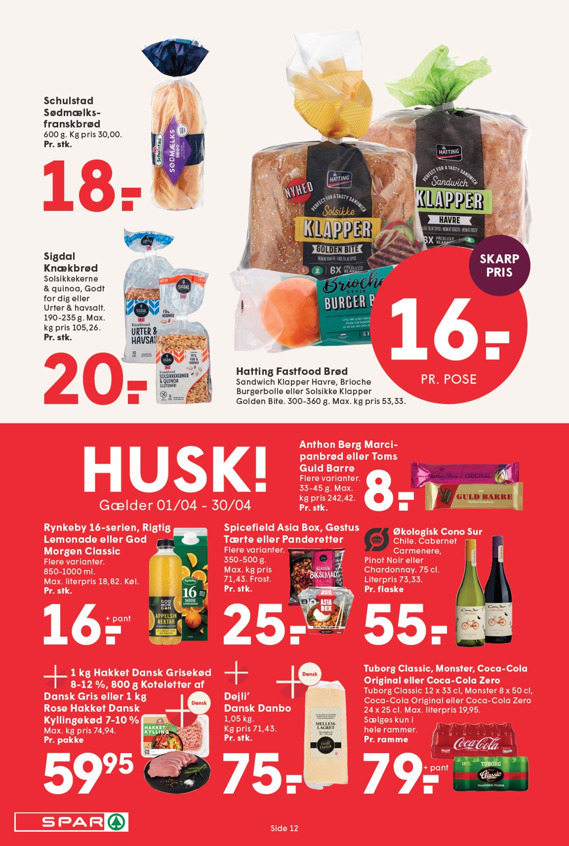 spar - Spar flyer til næste uge fra fredag 10.04.2026 til torsdag 16.04.2026 - page: 12