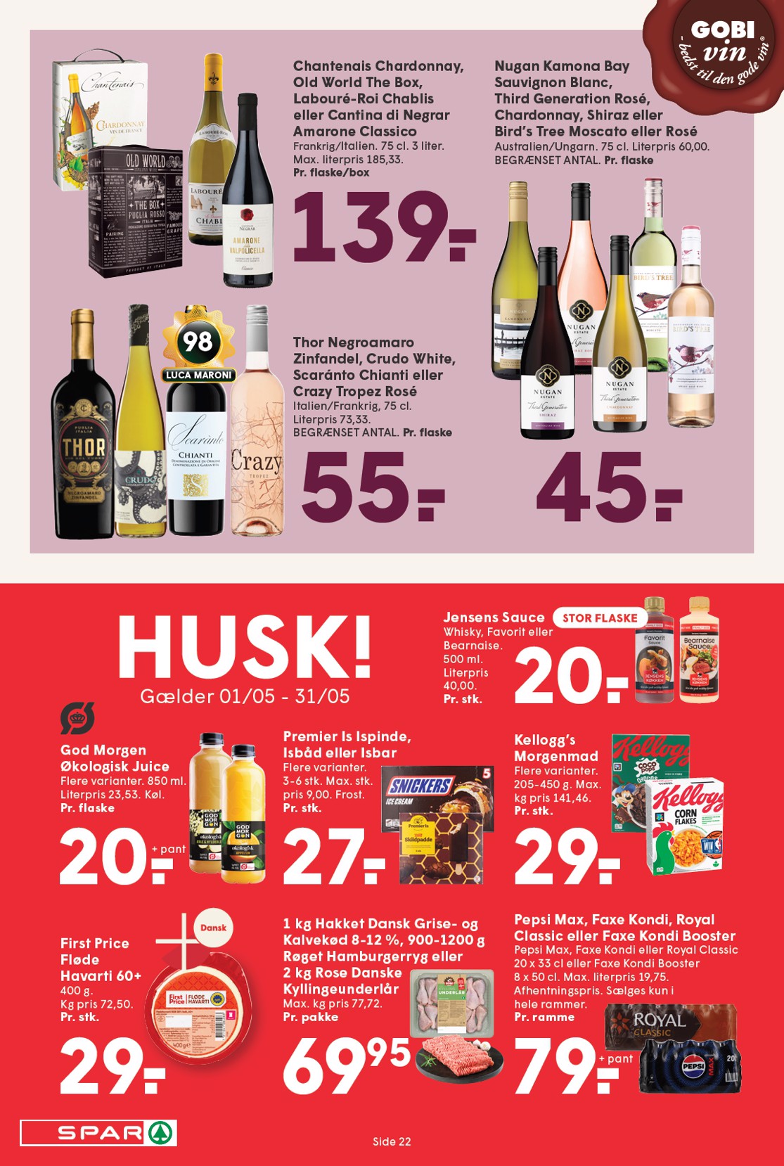 spar - Spar flyer til næste uge fra fredag 08.05.2026 til torsdag 14.05.2026 - page: 22