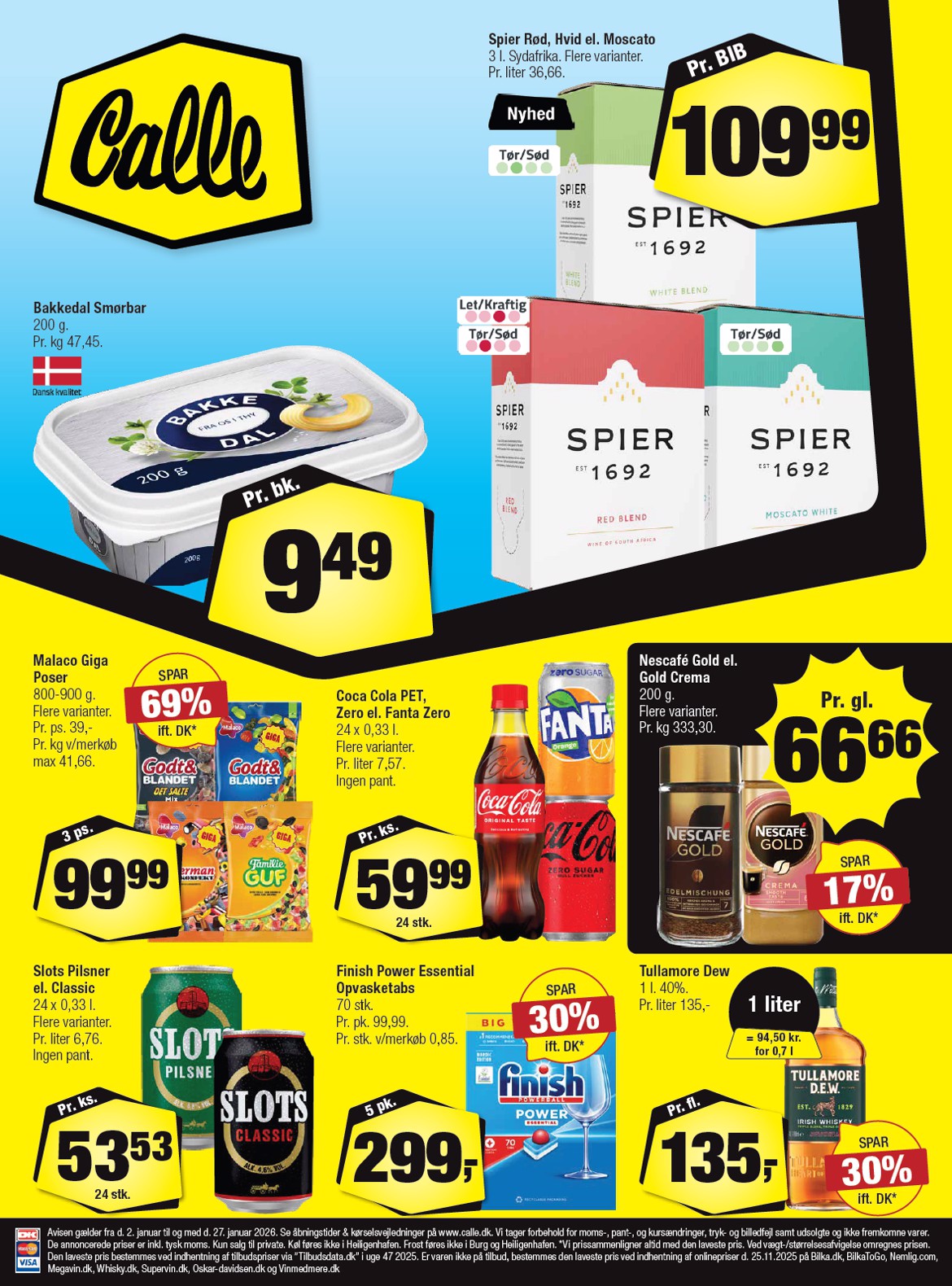 calle - Calle tilbudsavis gyldig fra 02.01. til 27.01.