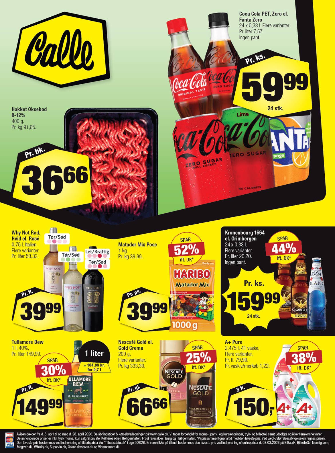 calle - Calle tilbudsavis gyldig fra 08.04.2026 til 28.04.2026
