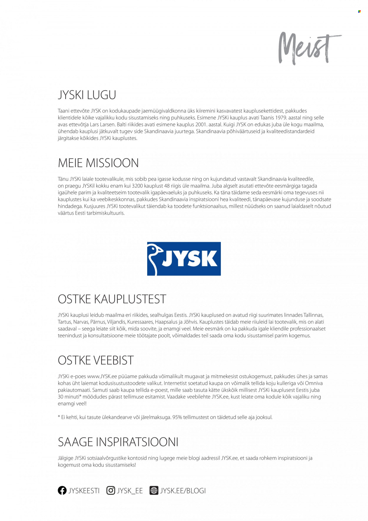 jysk - JYSK kliendileht - Mööblikataloog - page: 3