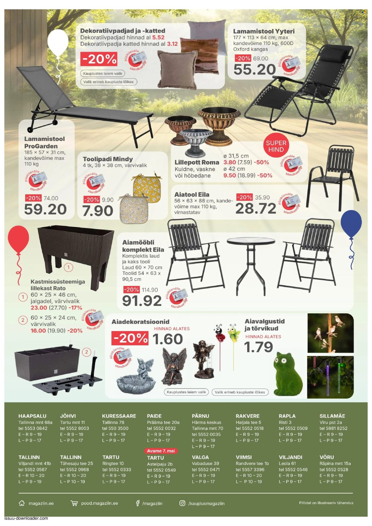 magaziin - Magaziin kliendileht - Sünnipäevakuu pidulikud pakkumised (30.04 - 3.05.2026) - page: 8