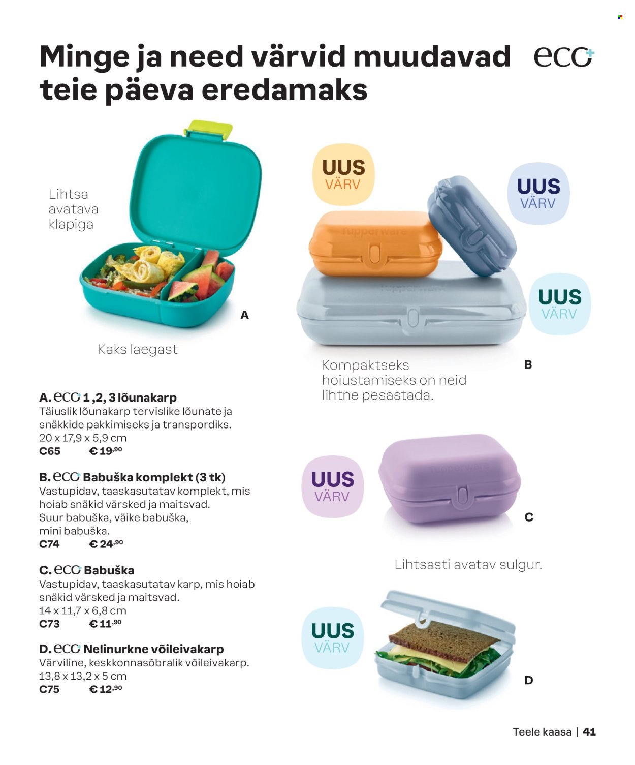 tupperware - Tupperware kliendileht - KEVAD & SUVI 2024 - page: 41