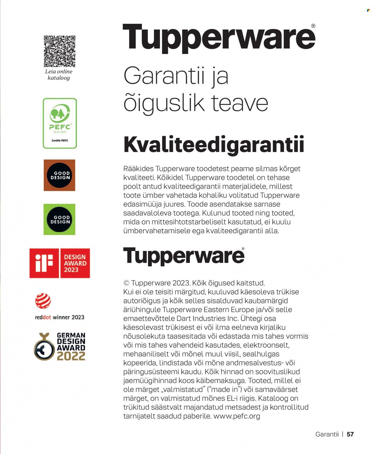 tupperware - Tupperware kliendileht - Sugis & Talv - page: 57