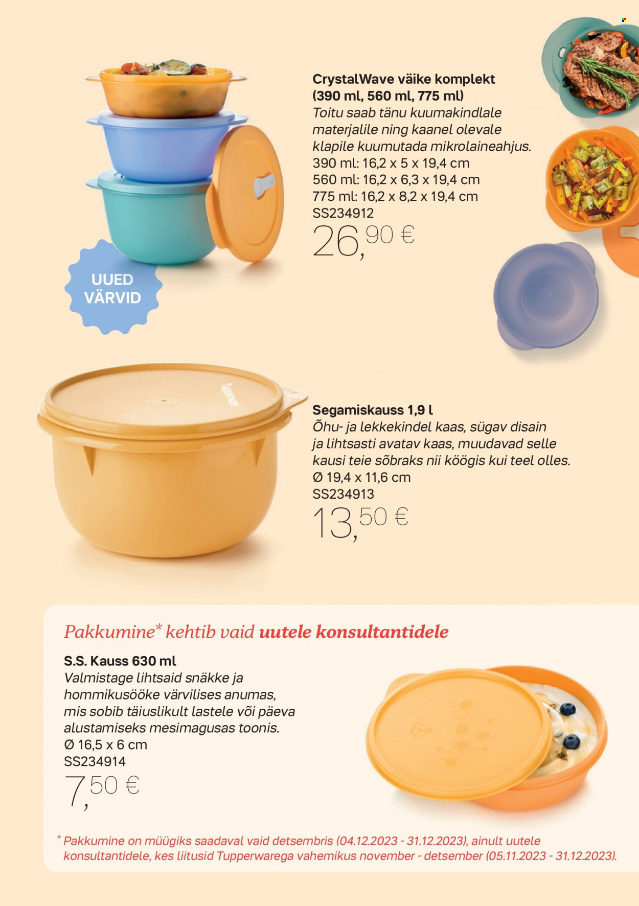 tupperware - Tupperware kliendileht - Parim kokanduskogemus algab, kui valmistate eineid oma lähedastele - page: 7