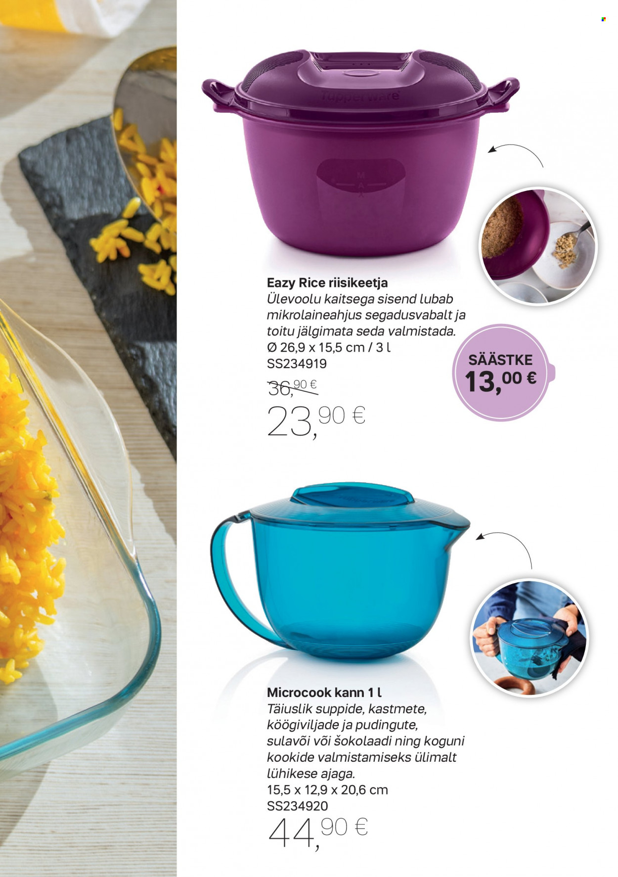 tupperware - Tupperware kliendileht - Parim kokanduskogemus algab, kui valmistate eineid oma lähedastele - page: 11