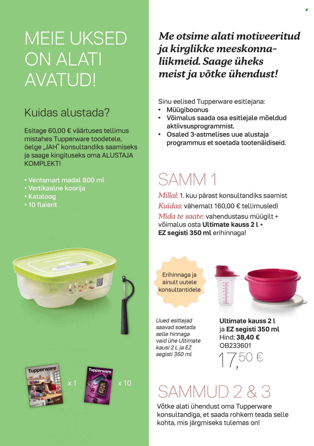 tupperware - Tupperware kliendileht - Parim kokanduskogemus algab, kui valmistate eineid oma lähedastele - page: 14