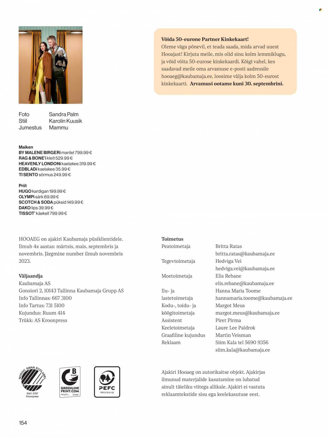 kaubamaja - Kaubamaja kliendileht - page: 154