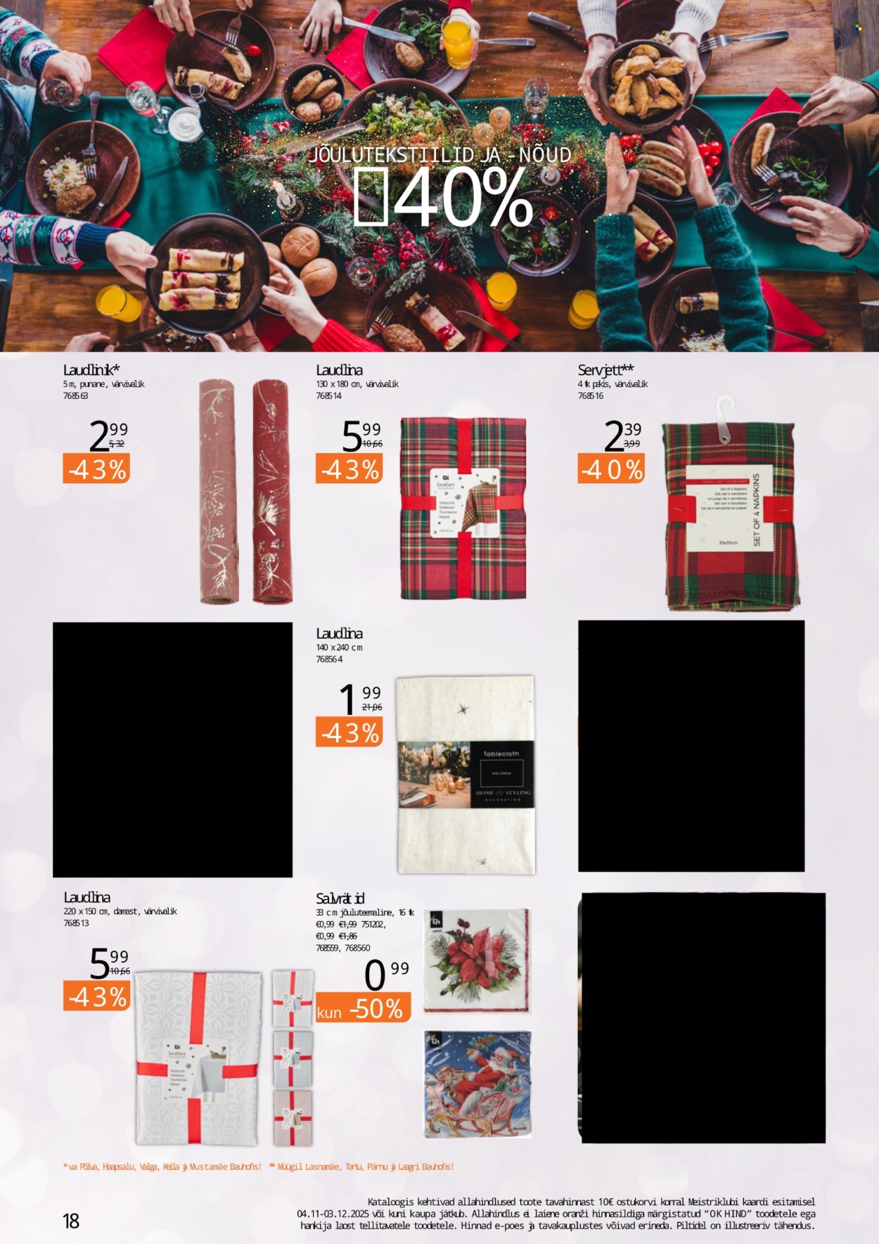 bauhof - Bauhof kliendileht - JÕULUD ALGAVAD BAUHOFIST! (4.11 - 31.12.2025) - page: 18