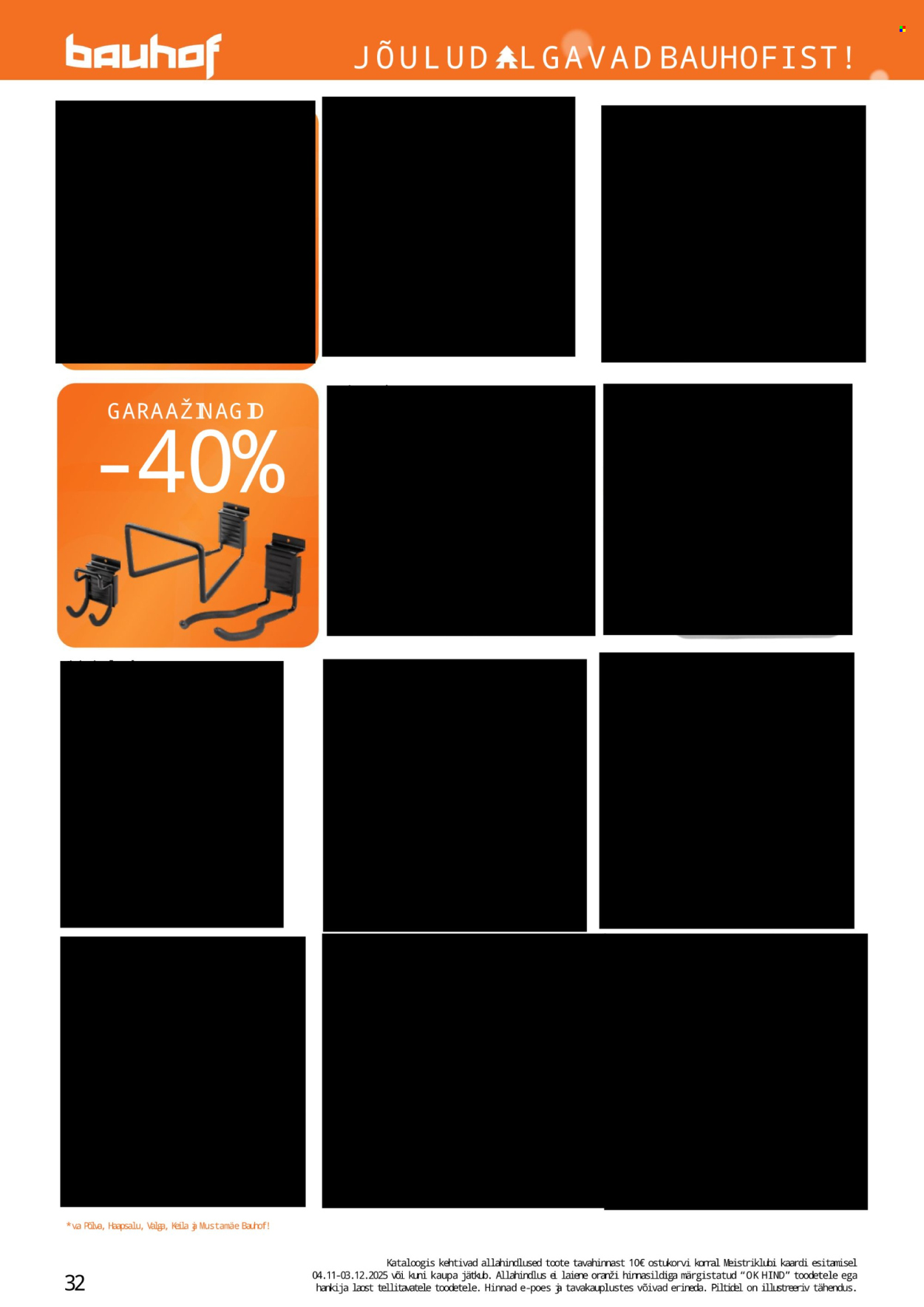bauhof - Bauhof kliendileht - JÕULUD ALGAVAD BAUHOFIST! (4.11 - 31.12.2025) - page: 32