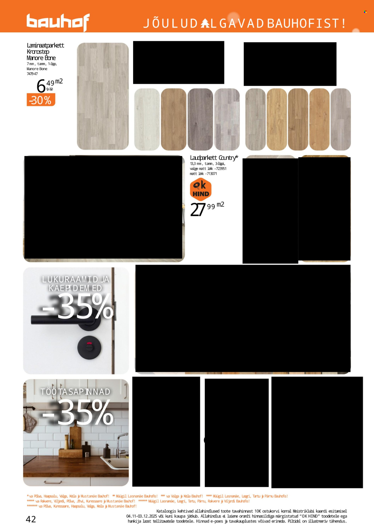 bauhof - Bauhof kliendileht - JÕULUD ALGAVAD BAUHOFIST! (4.11 - 31.12.2025) - page: 42