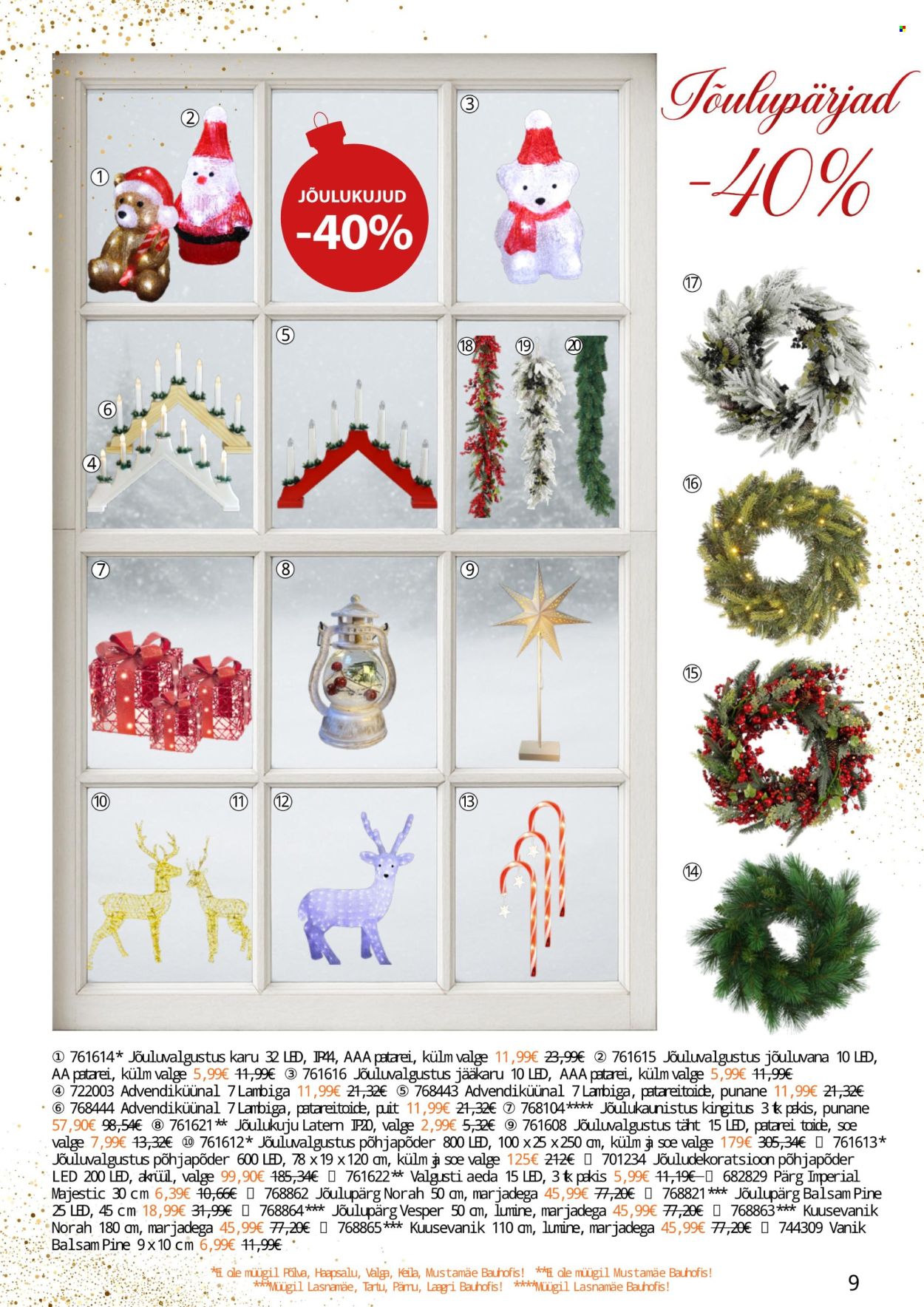 bauhof - Bauhof kliendileht - JÕULUD ALGAVAD BAUHOFIST! (4.11 - 31.12.2025) - page: 9