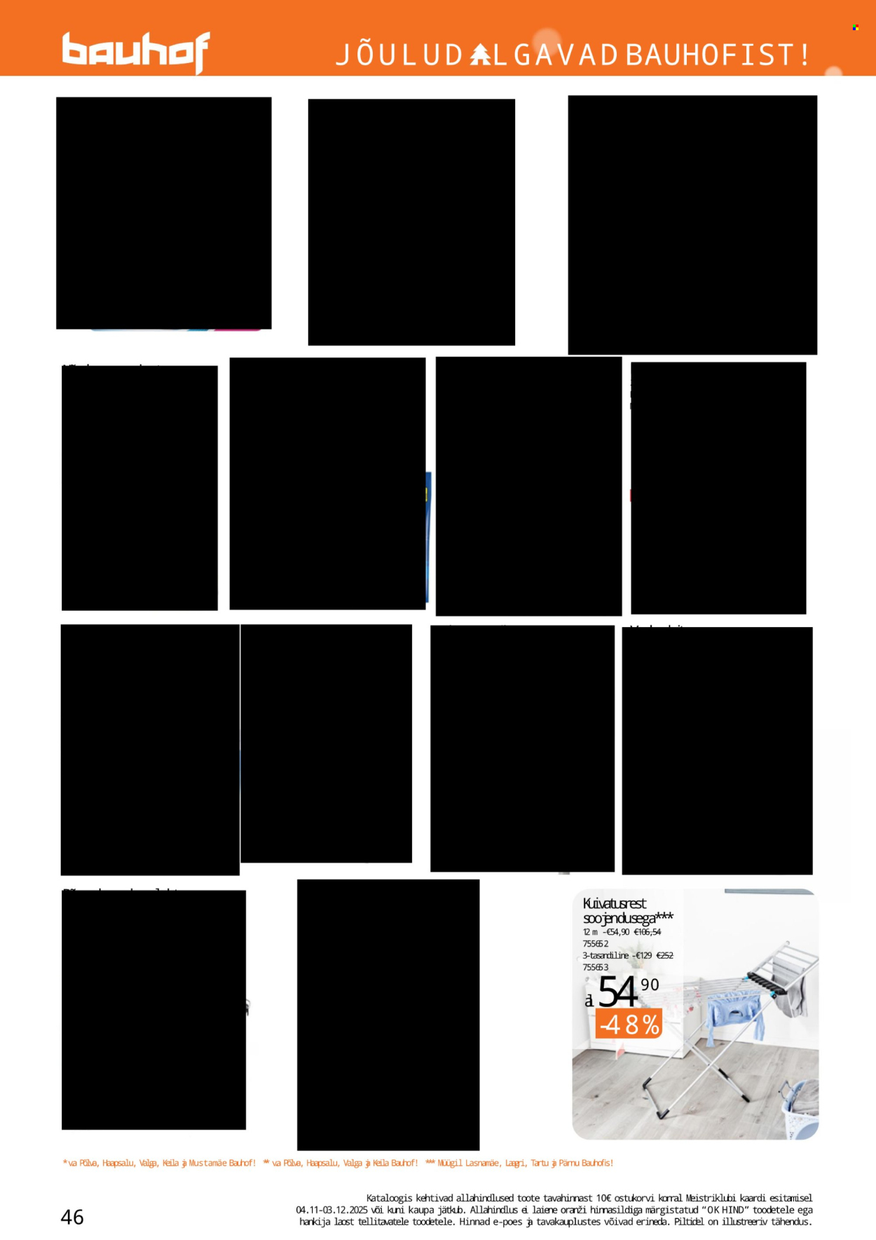 bauhof - Bauhof kliendileht - JÕULUD ALGAVAD BAUHOFIST! (4.11 - 31.12.2025) - page: 46