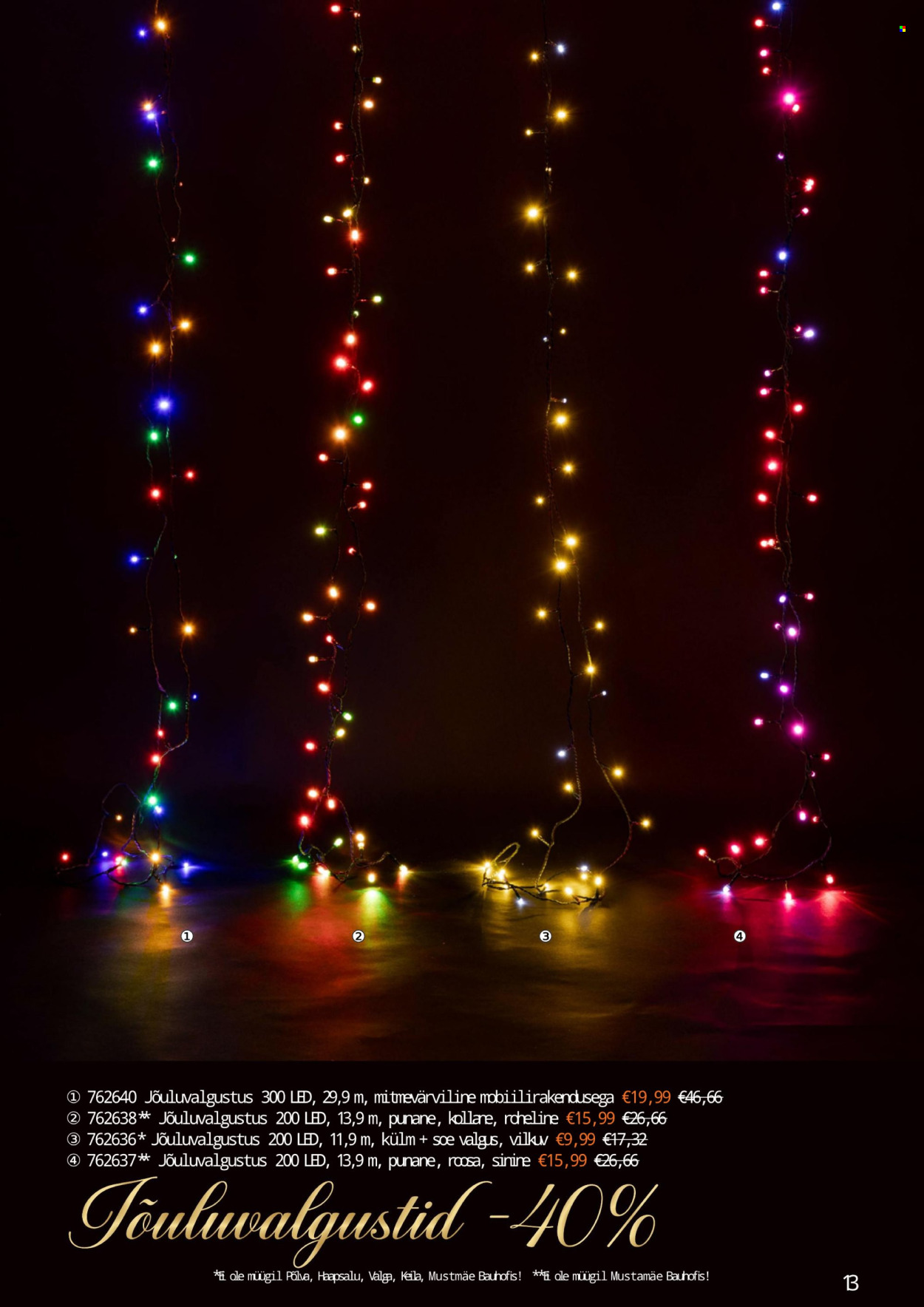 bauhof - Bauhof kliendileht - JÕULUD ALGAVAD BAUHOFIST! (4.11 - 31.12.2025) - page: 13