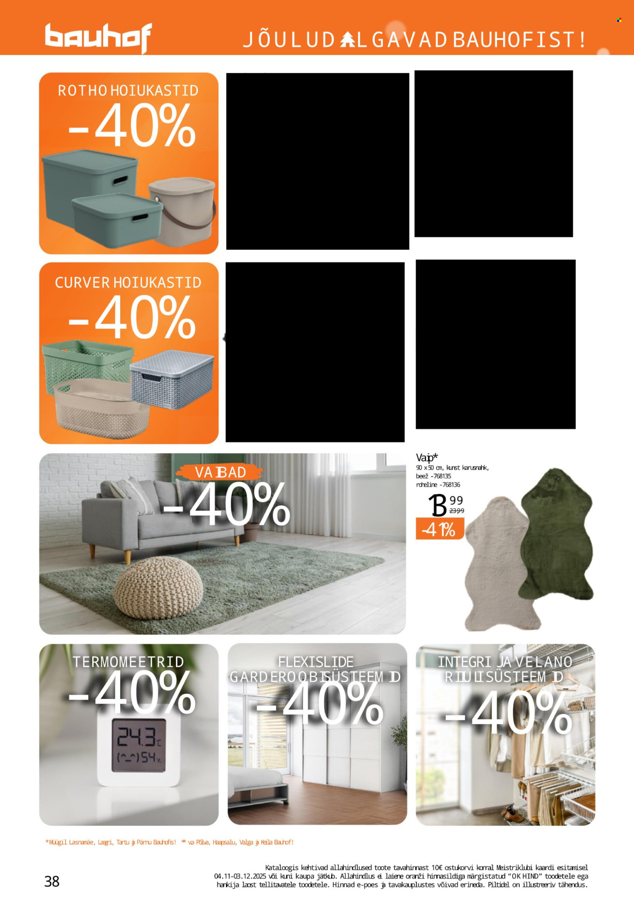 bauhof - Bauhof kliendileht - JÕULUD ALGAVAD BAUHOFIST! (4.11 - 31.12.2025) - page: 38