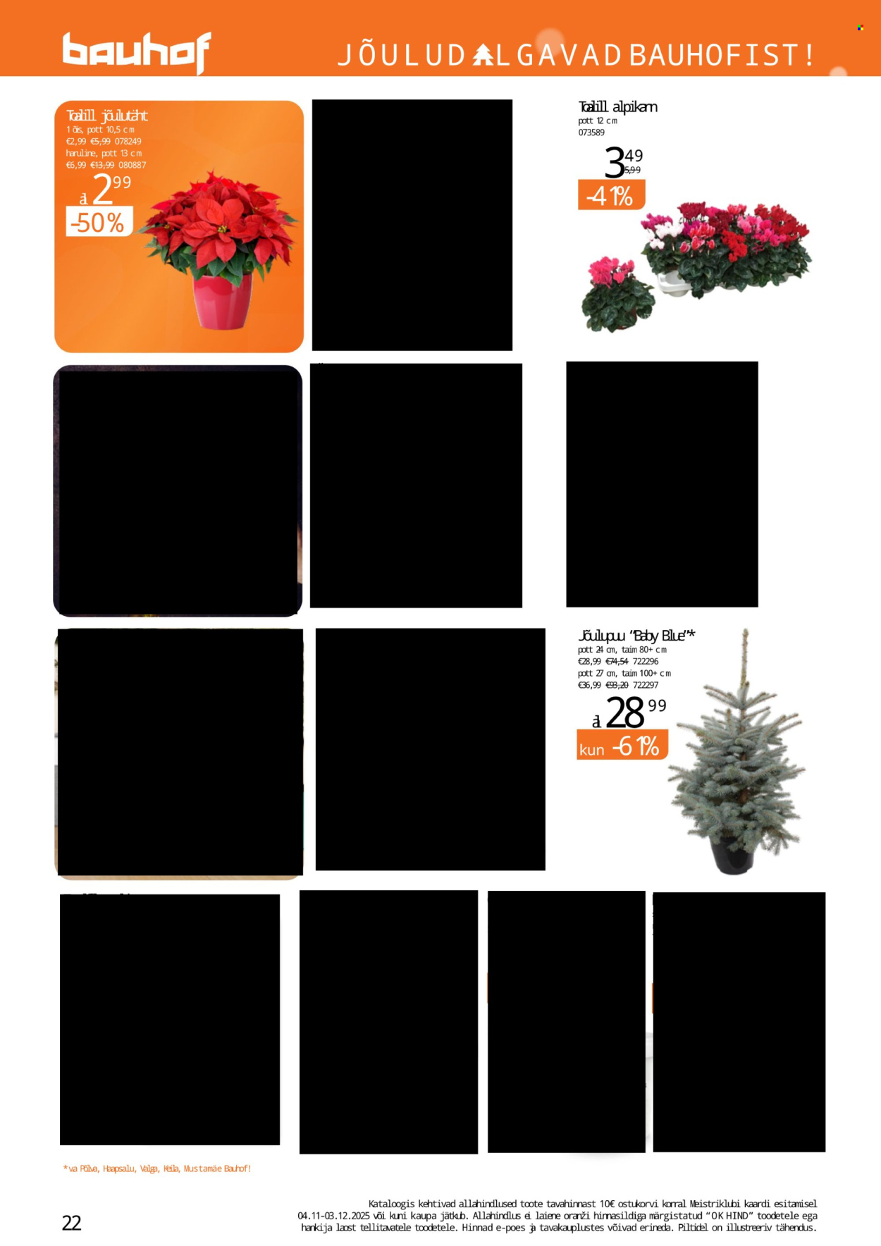 bauhof - Bauhof kliendileht - JÕULUD ALGAVAD BAUHOFIST! (4.11 - 31.12.2025) - page: 22