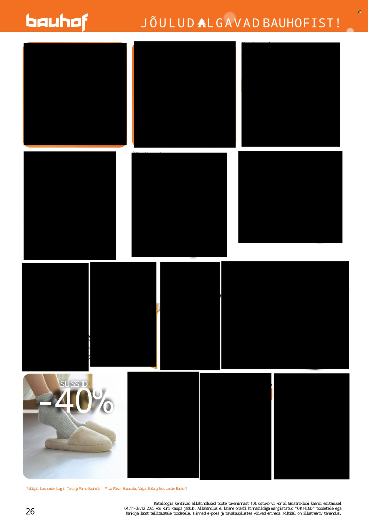 bauhof - Bauhof kliendileht - JÕULUD ALGAVAD BAUHOFIST! (4.11 - 31.12.2025) - page: 26