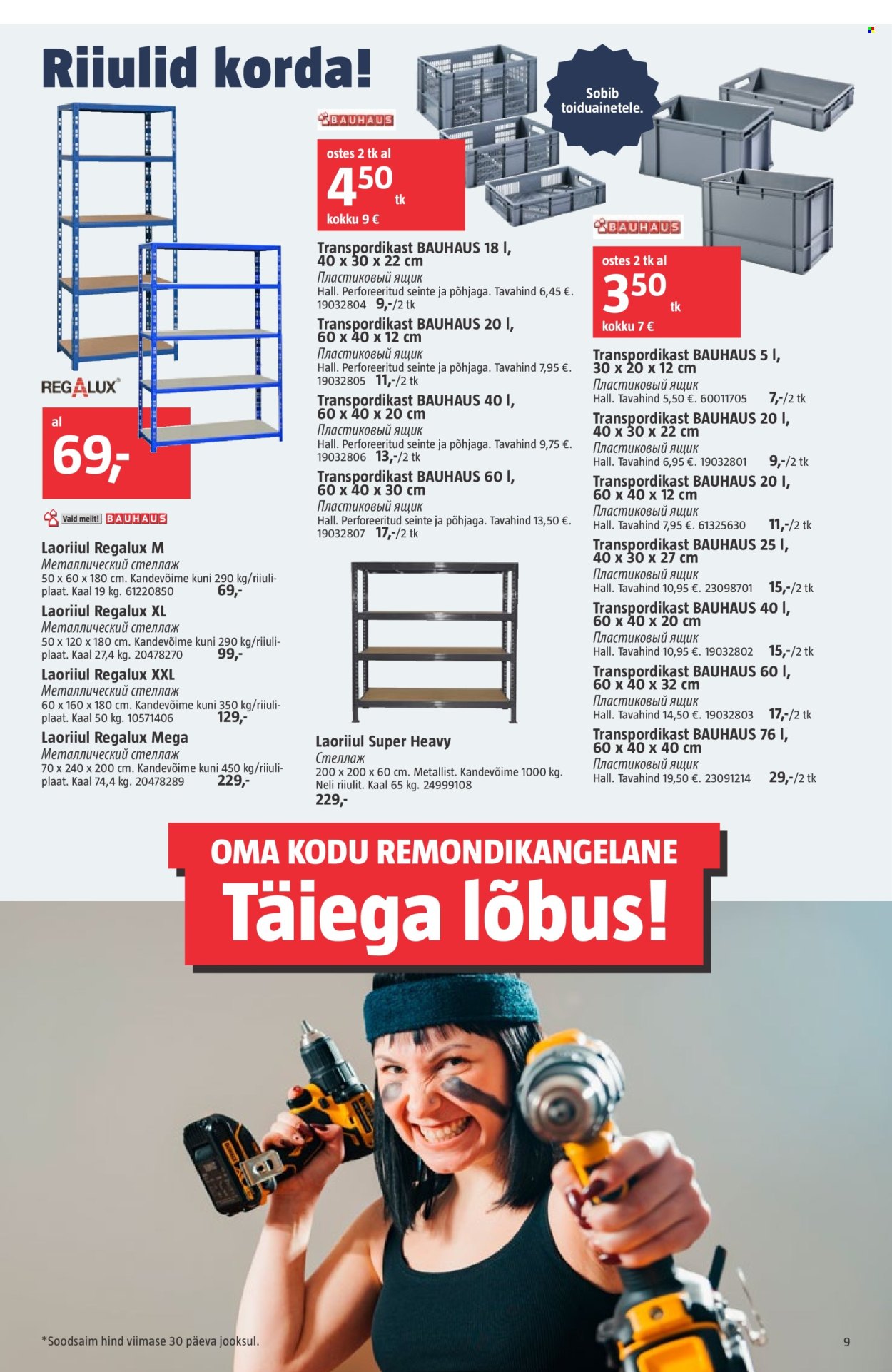 bauhaus - Bauhaus kliendileht - page: 9